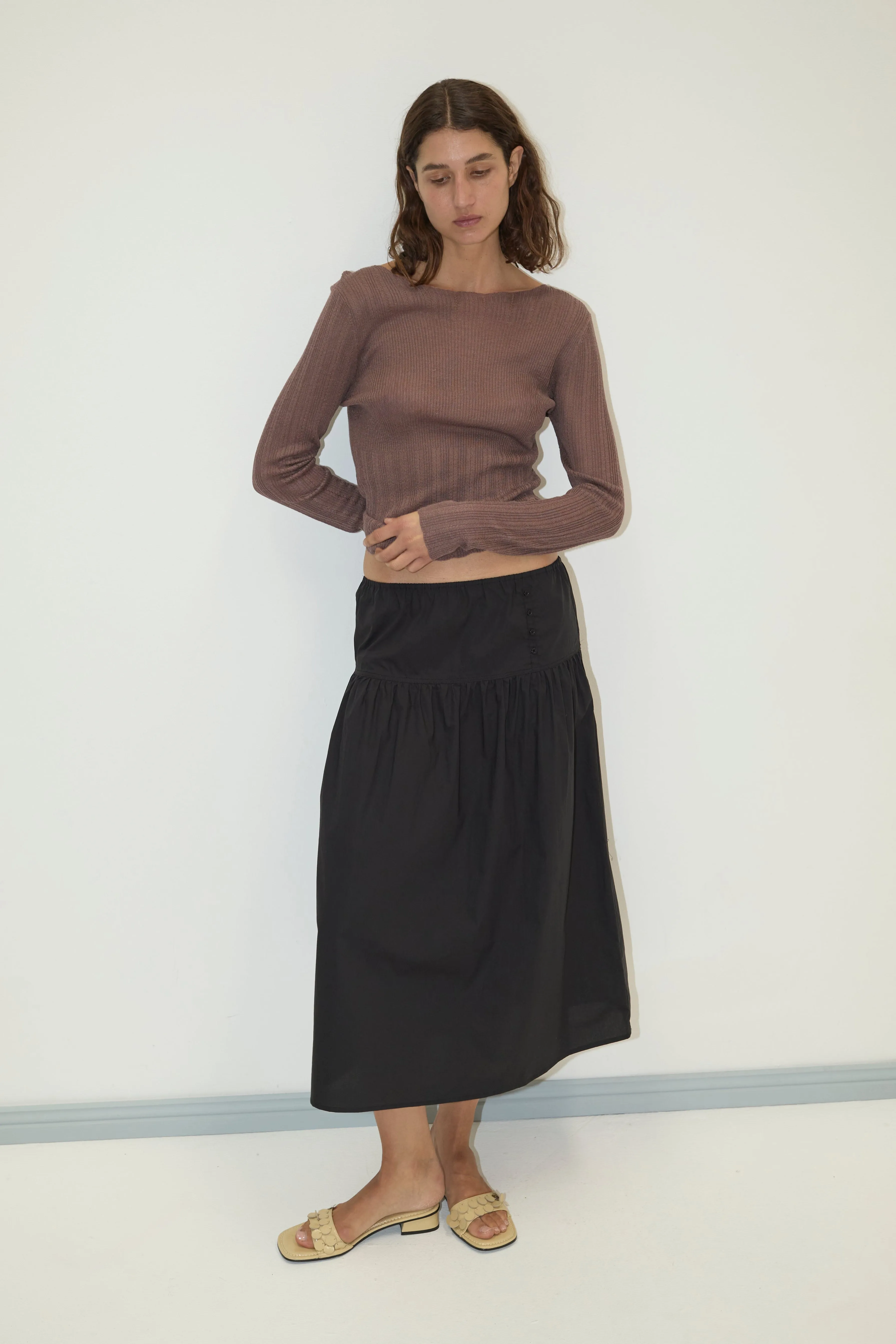 Button Skirt - Black sold by Deiji Studios