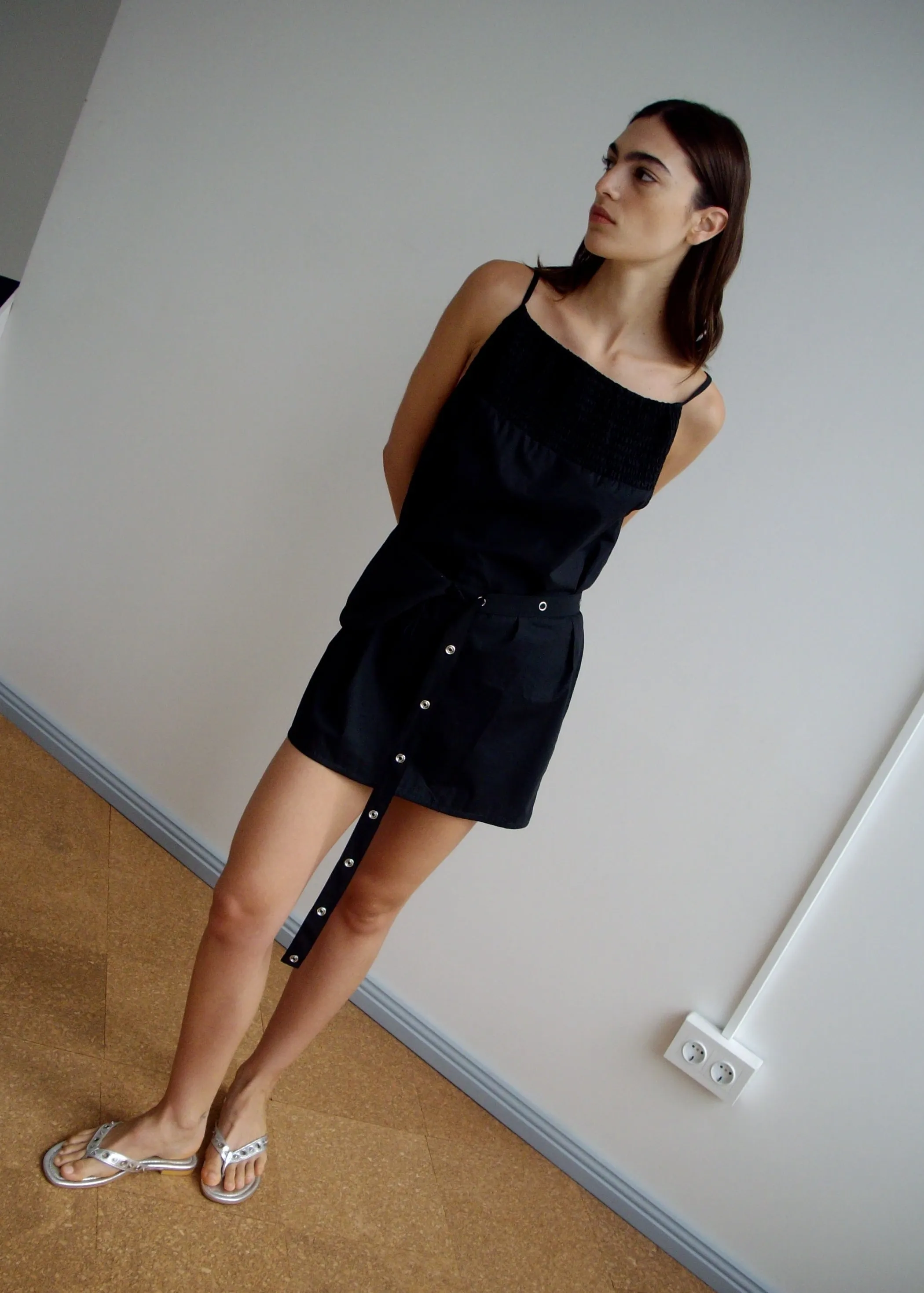 Shirring Mini Dress - Black sold by Deiji Studios product image thumbnail 4