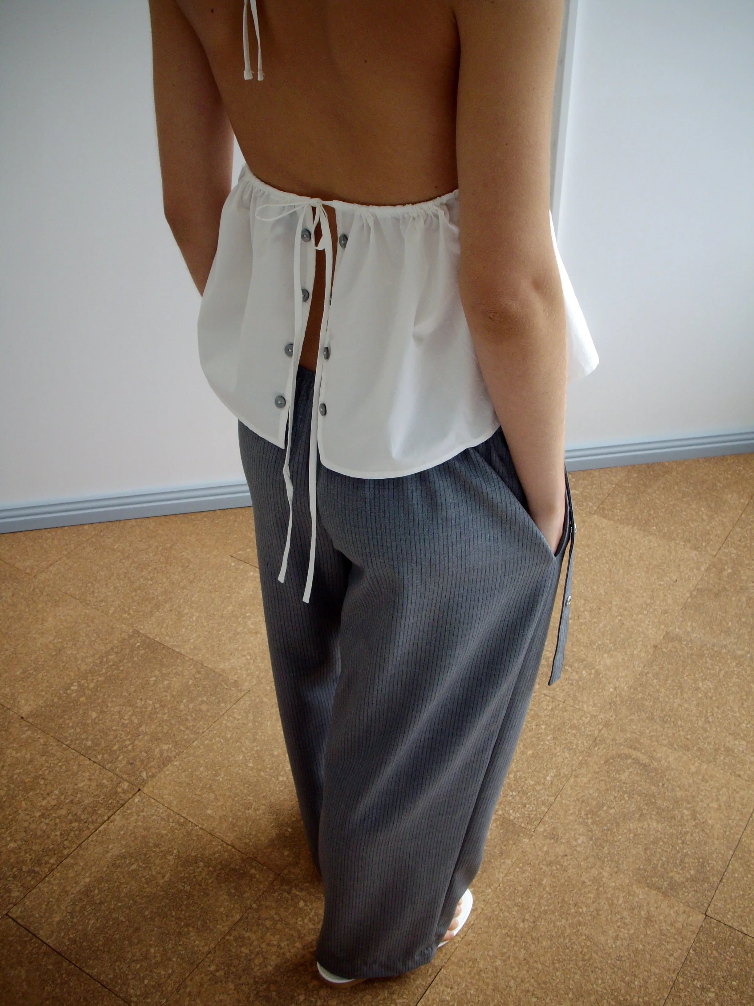 Button Halter - White sold by Deiji Studios product image thumbnail 2