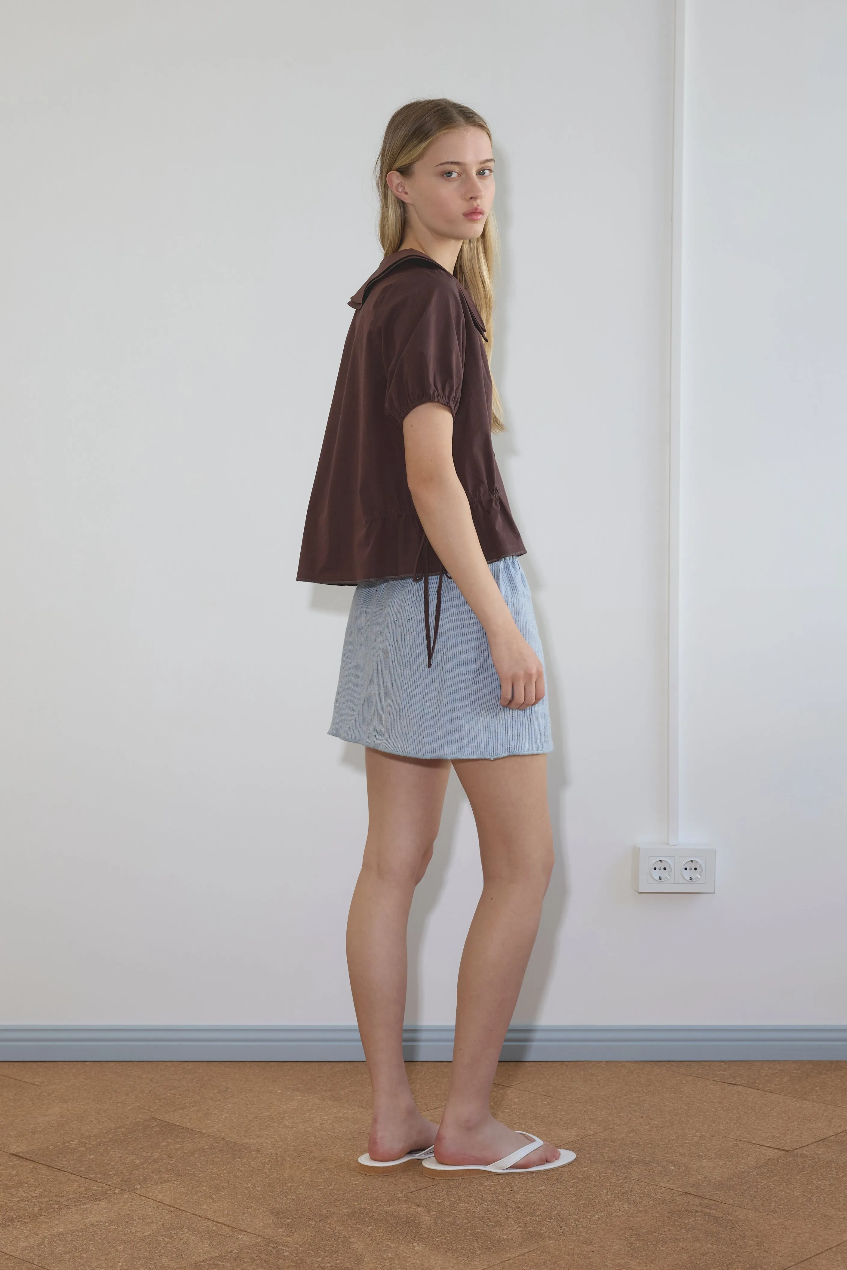 Double Collar Shirt - Umber sold by Deiji Studios product image thumbnail 3