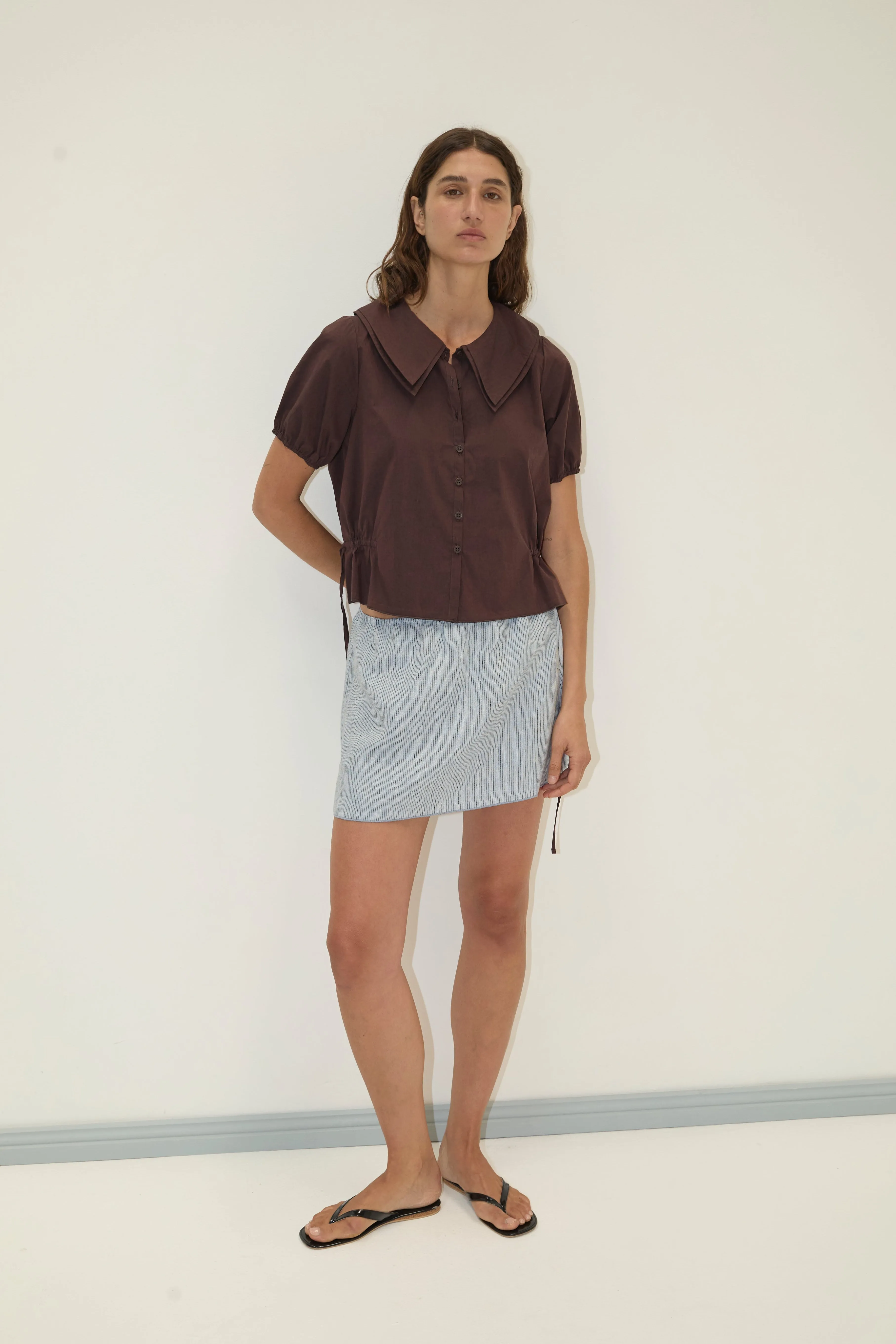 Double Collar Shirt - Umber sold by Deiji Studios product image thumbnail 5