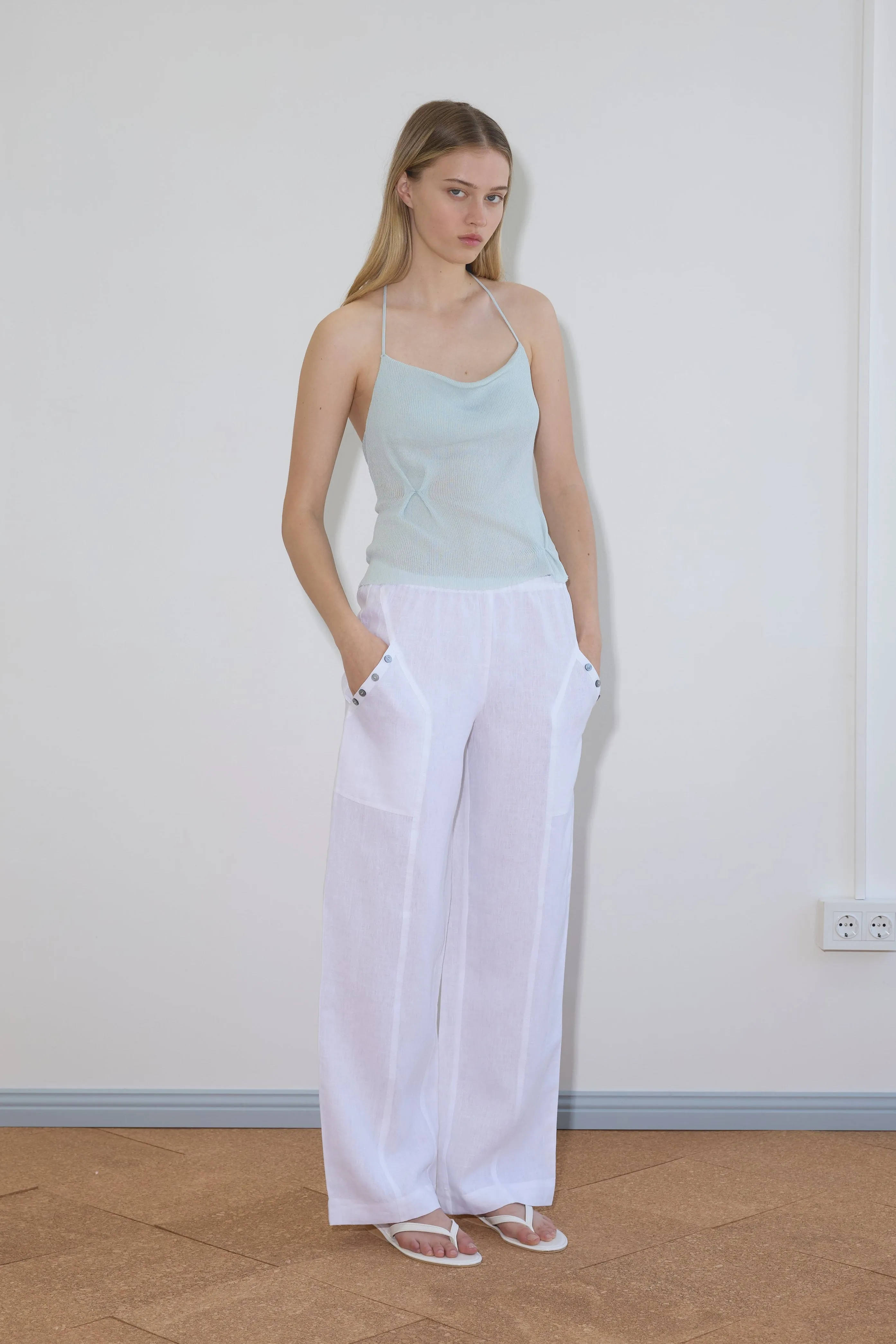 Angle Pocket Pant - White sold by Deiji Studios product image thumbnail 5