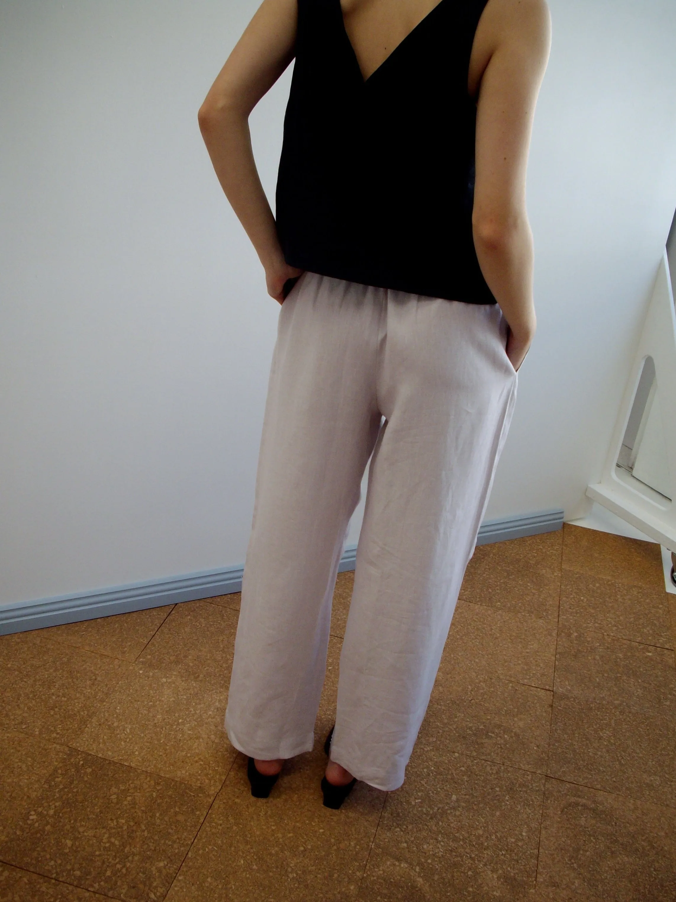Linen Ease Trouser - Lilac sold by Deiji Studios product image thumbnail 4