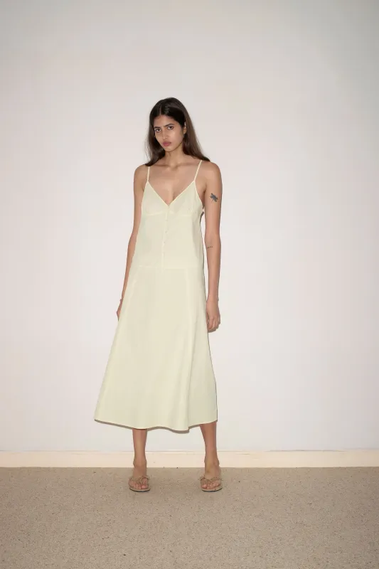 Double Seam Dress - Butter Yellow made by Deiji Studios