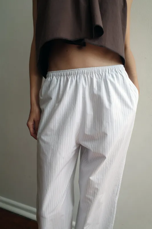 Ease Trouser Sage Stripe sold by Deiji Studios