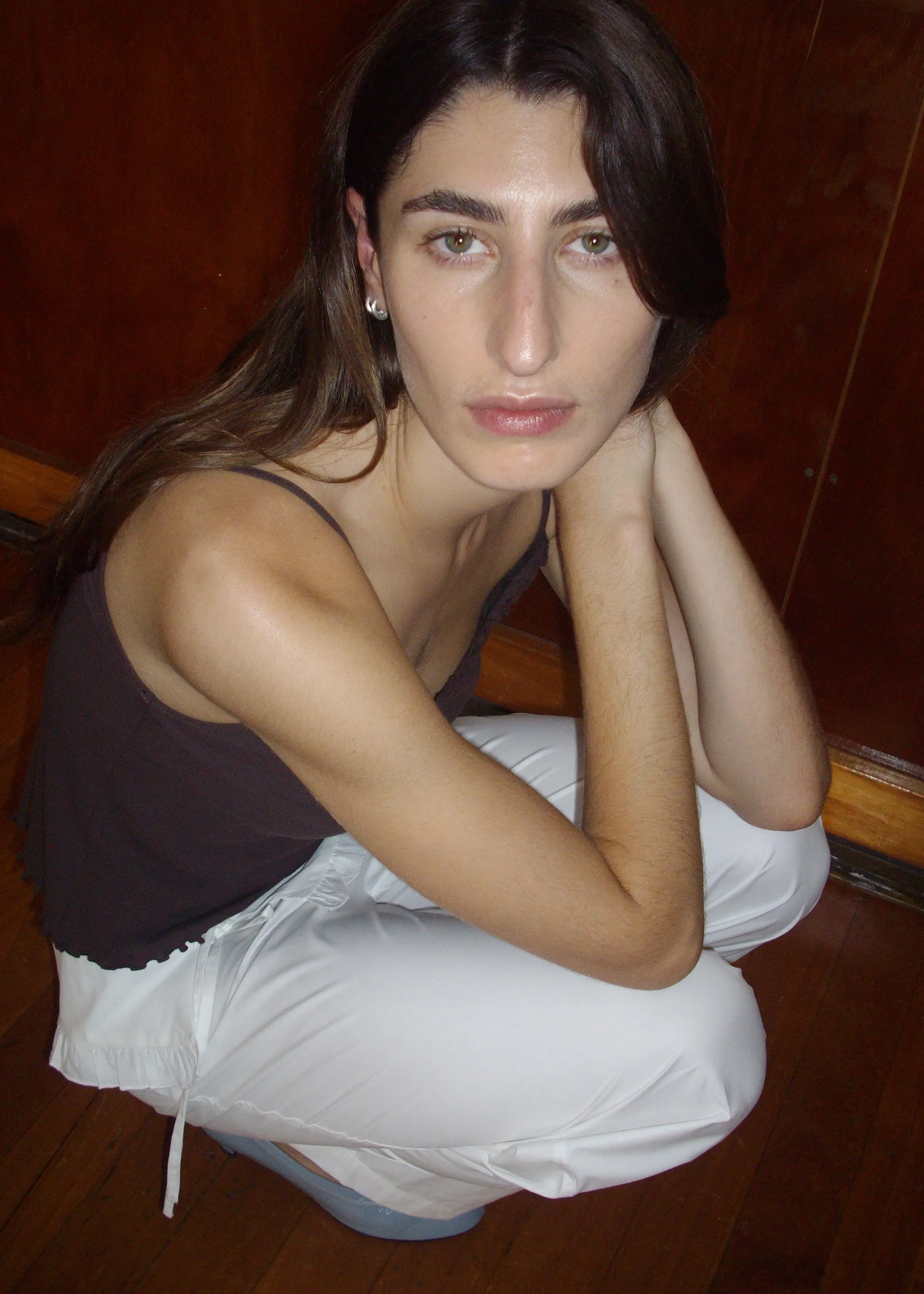 Cotton Flounce Tank - Brown sold by Deiji Studios product image thumbnail 2