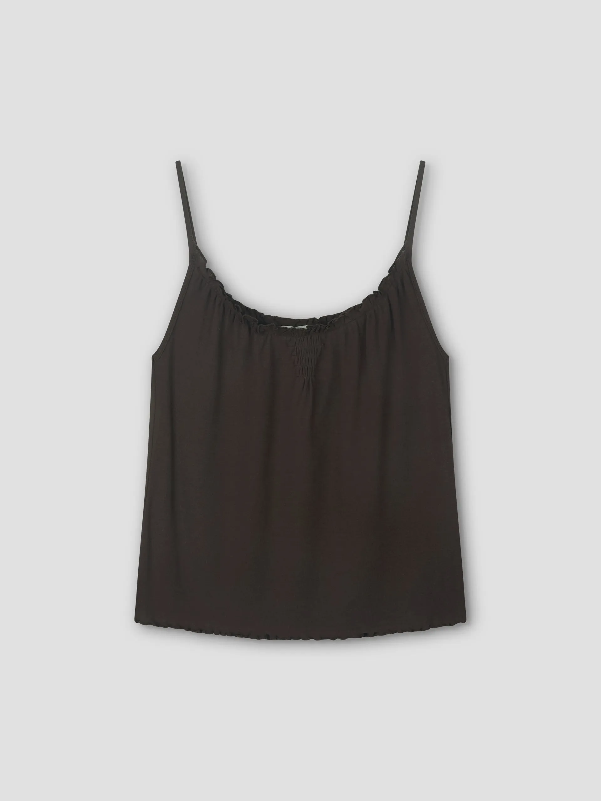 Cotton Flounce Tank - Brown sold by Deiji Studios product image thumbnail 5