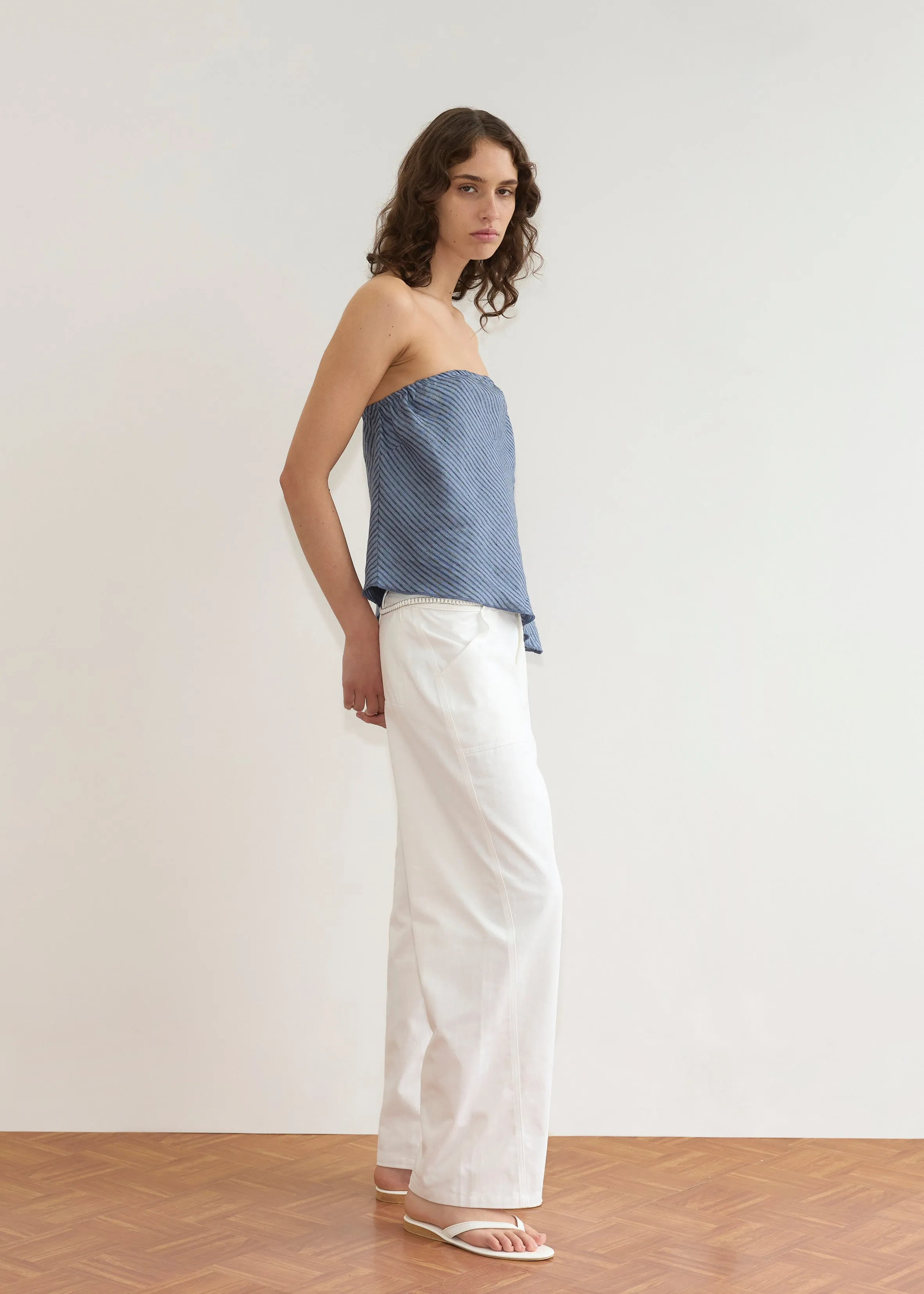 Line Top - Azure Stripe sold by Deiji Studios product image thumbnail 5