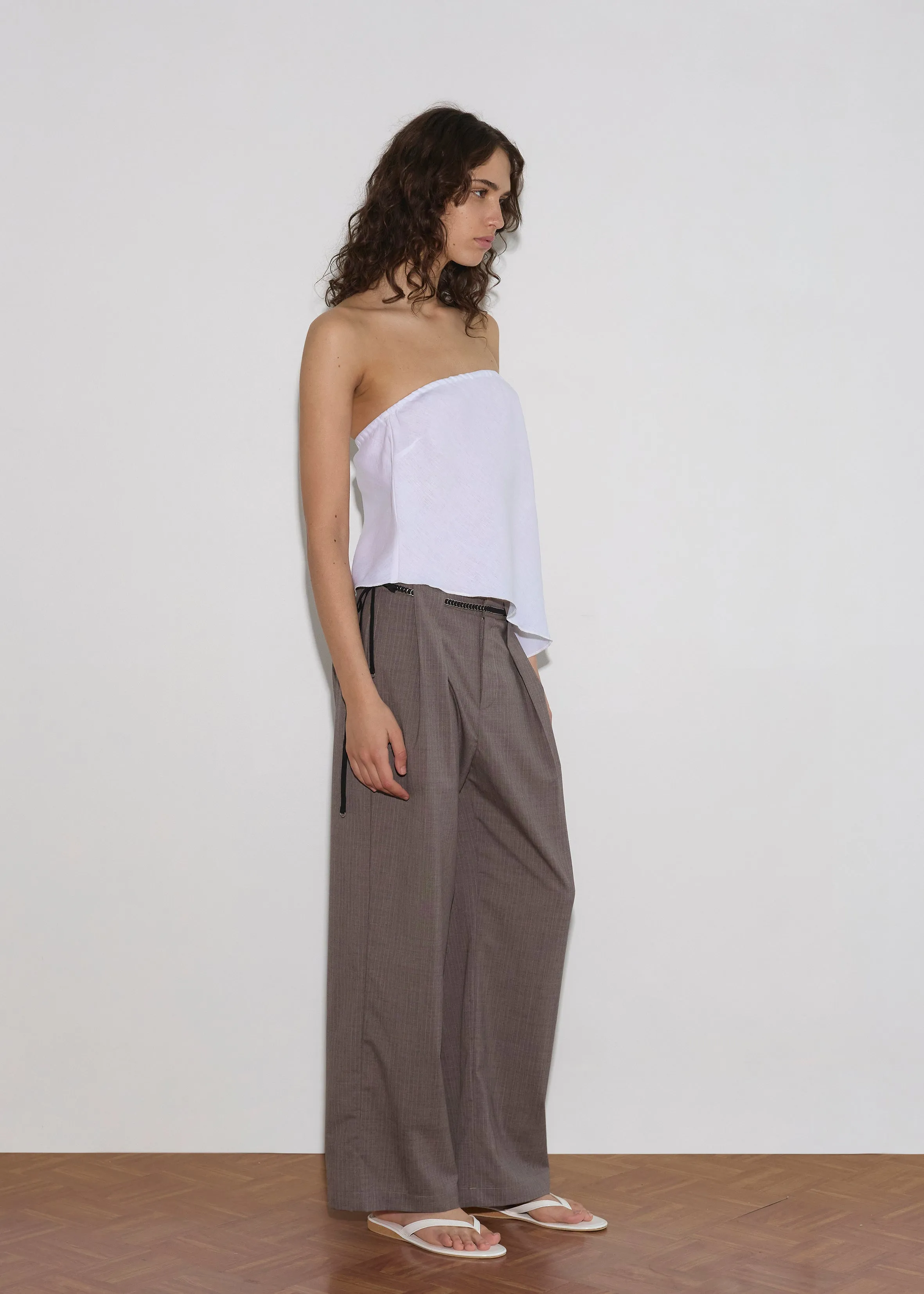 Belt Loop Pant - Grey Pink Stripe sold by Deiji Studios product image thumbnail 2