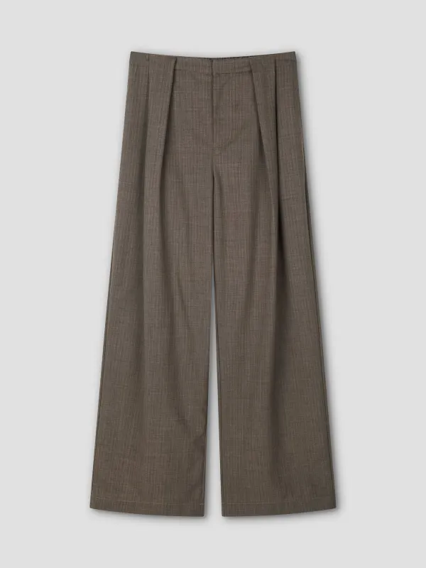 Belt Loop Pant - Grey Pink Stripe sold by Deiji Studios