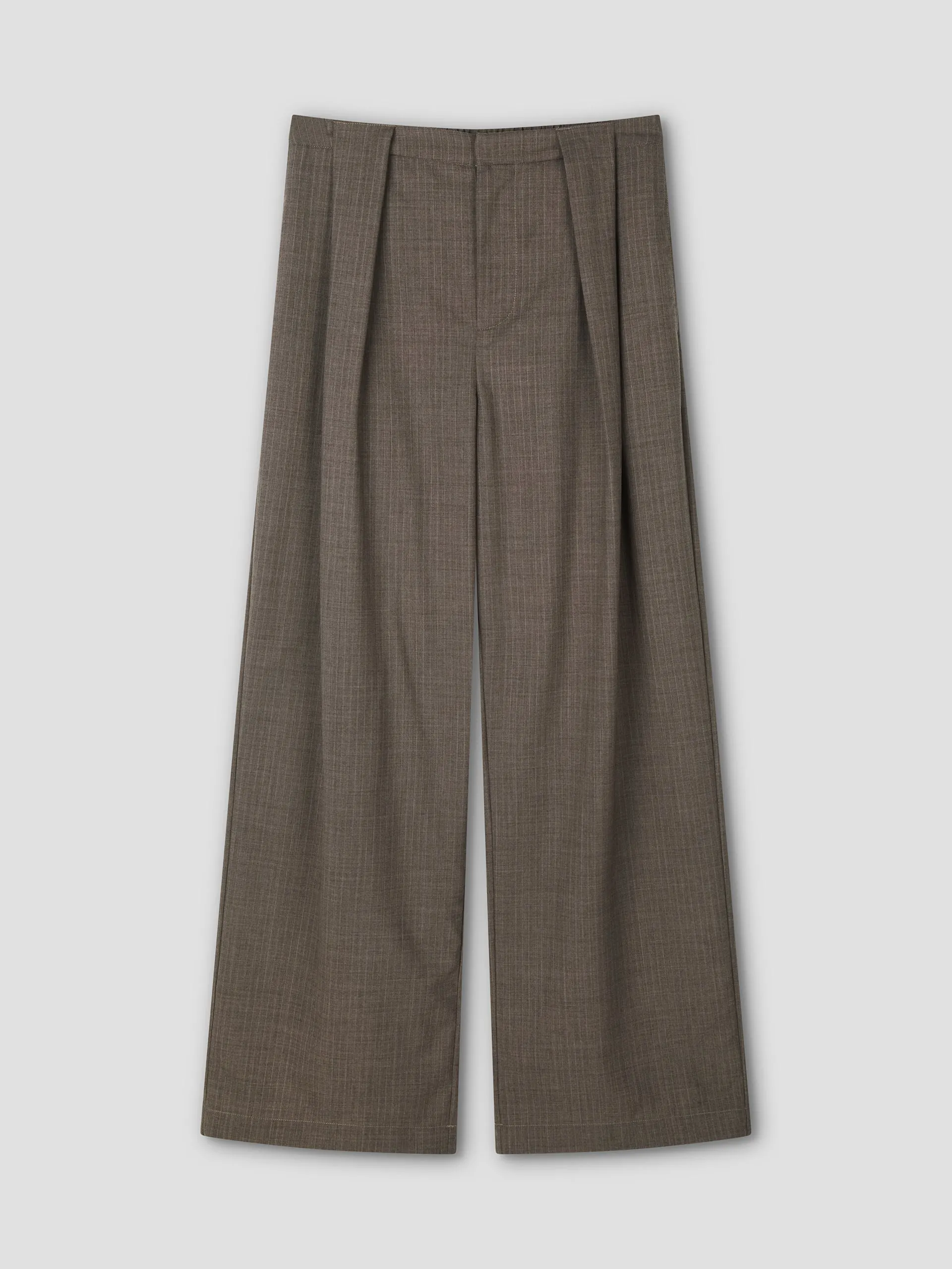 Belt Loop Pant - Grey Pink Stripe sold by Deiji Studios