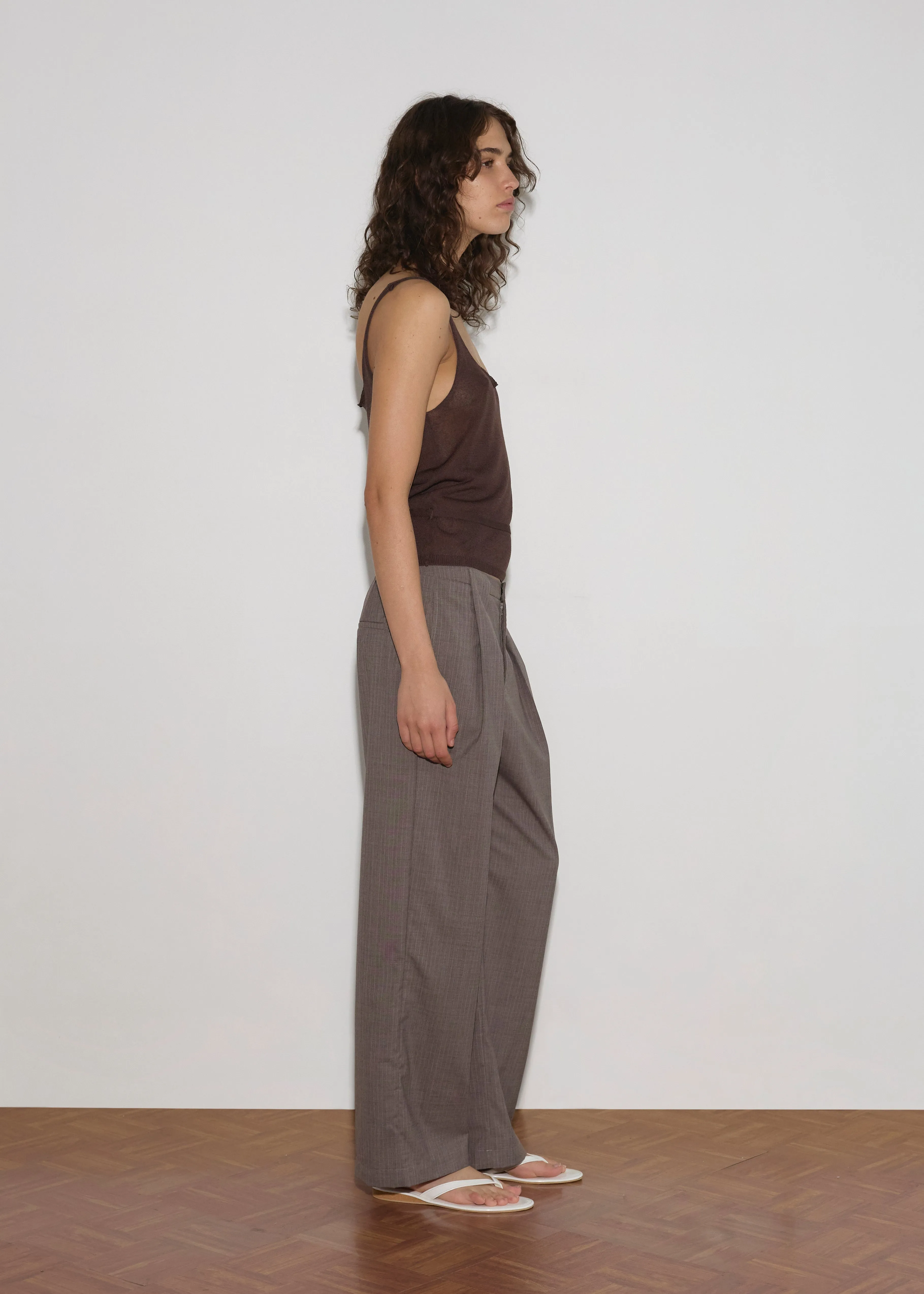 Square Knit Top - Brown sold by Deiji Studios product image thumbnail 5