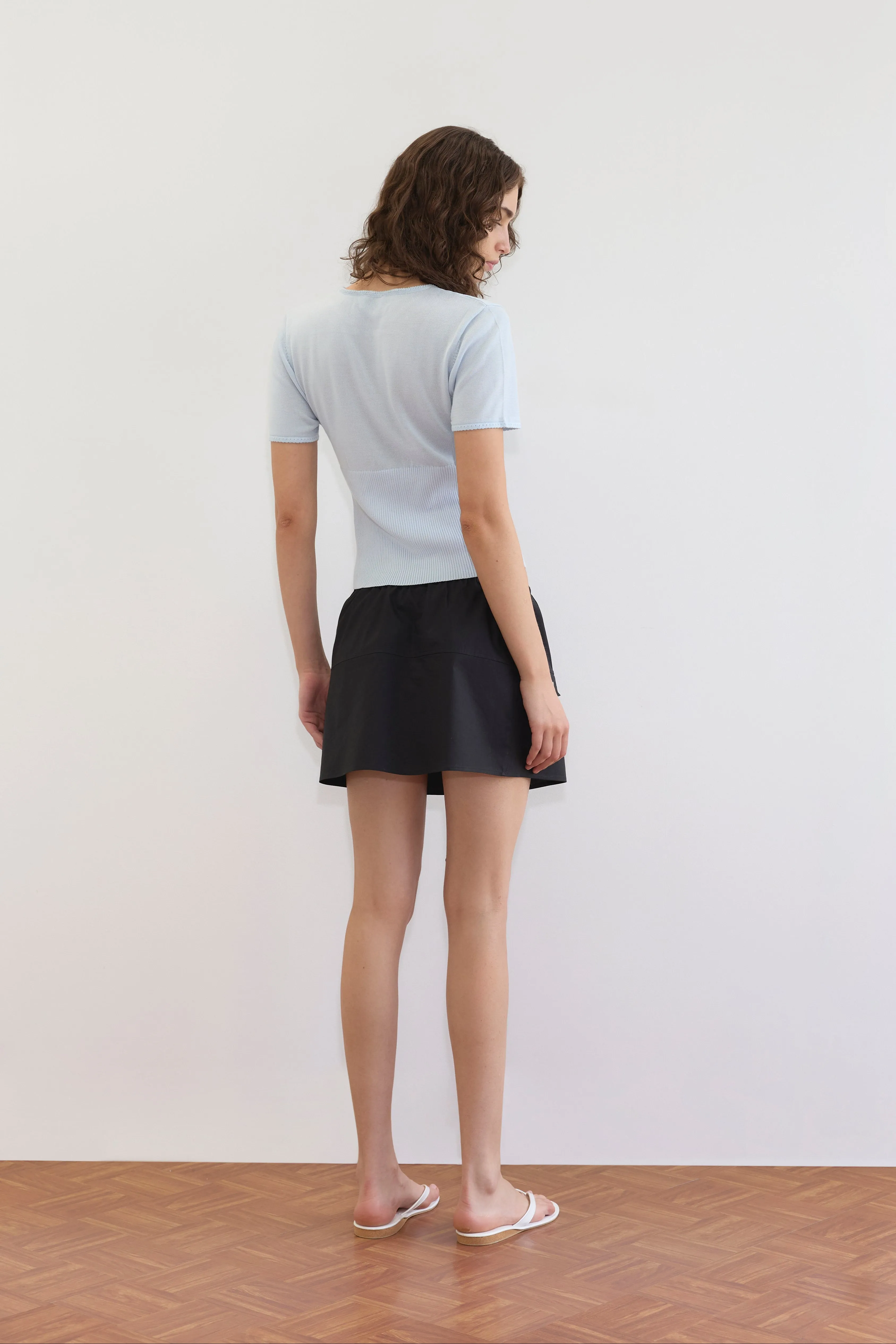 Trim Knit Tee - Ice Blue sold by Deiji Studios product image thumbnail 5