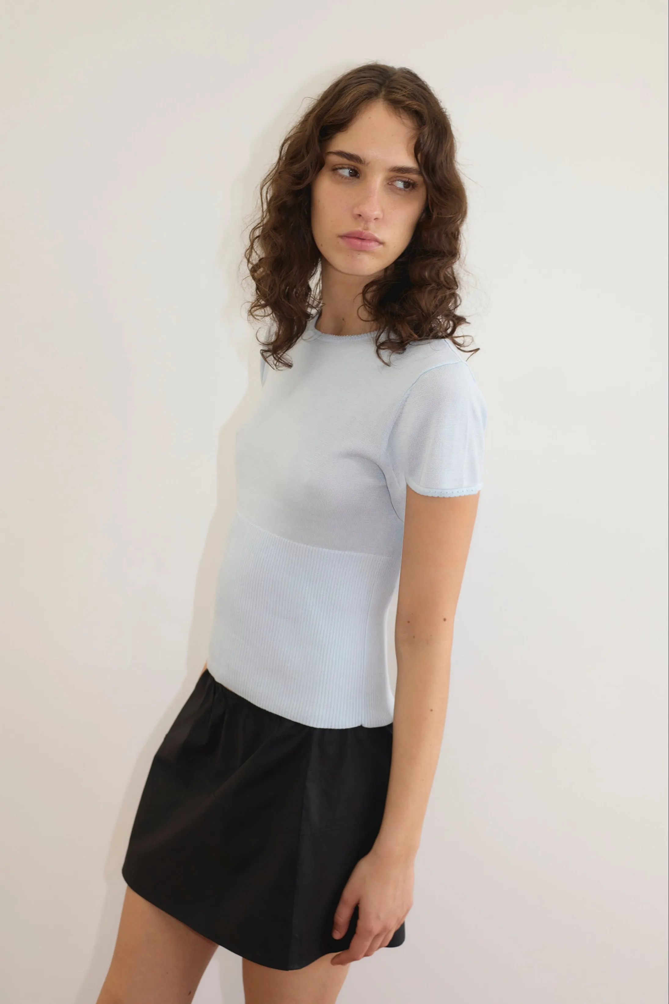 Trim Knit Tee - Ice Blue sold by Deiji Studios product image thumbnail 2