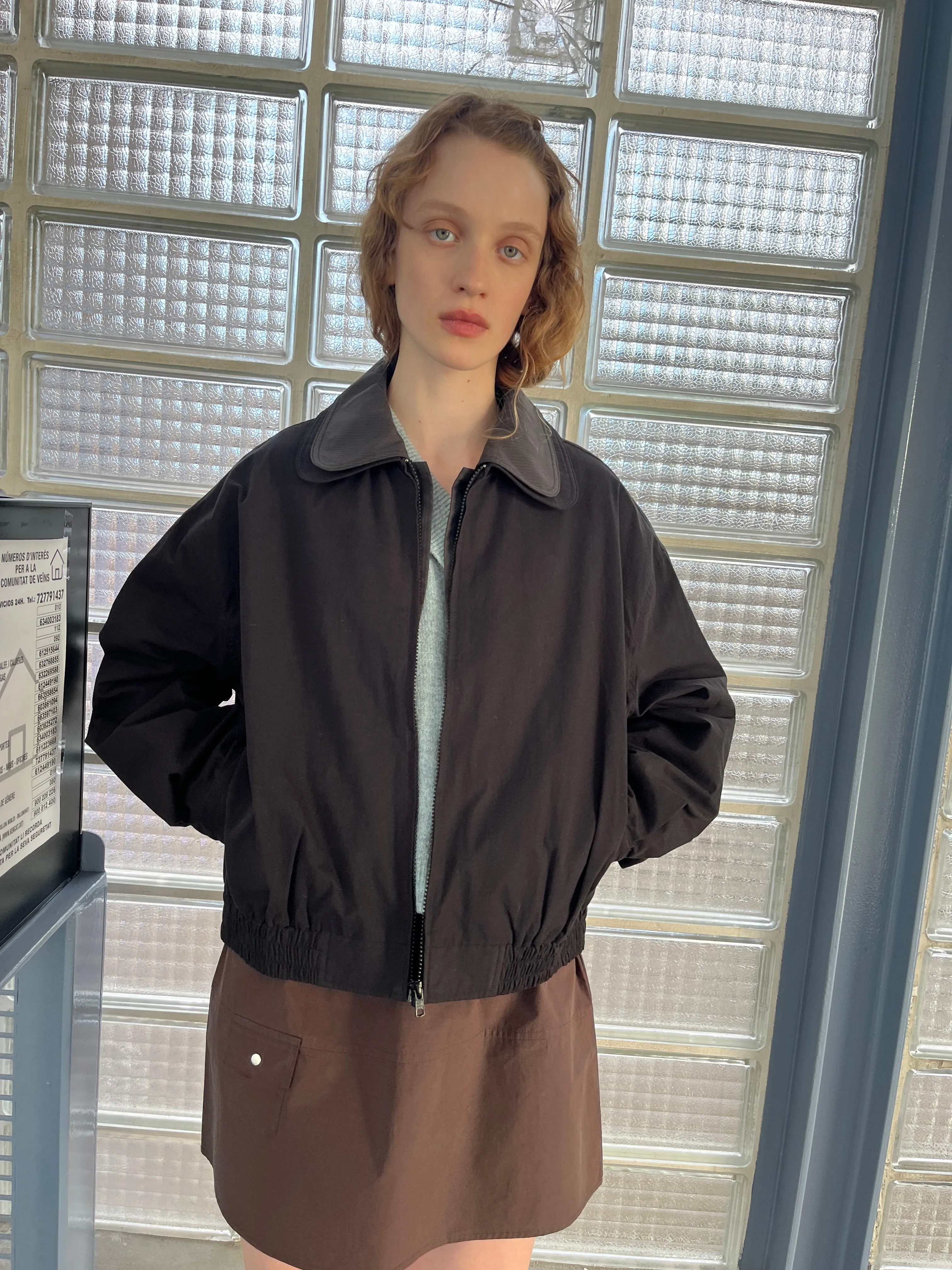 Collared Zip Jacket - Black Contrast sold by Deiji Studios product image thumbnail 4