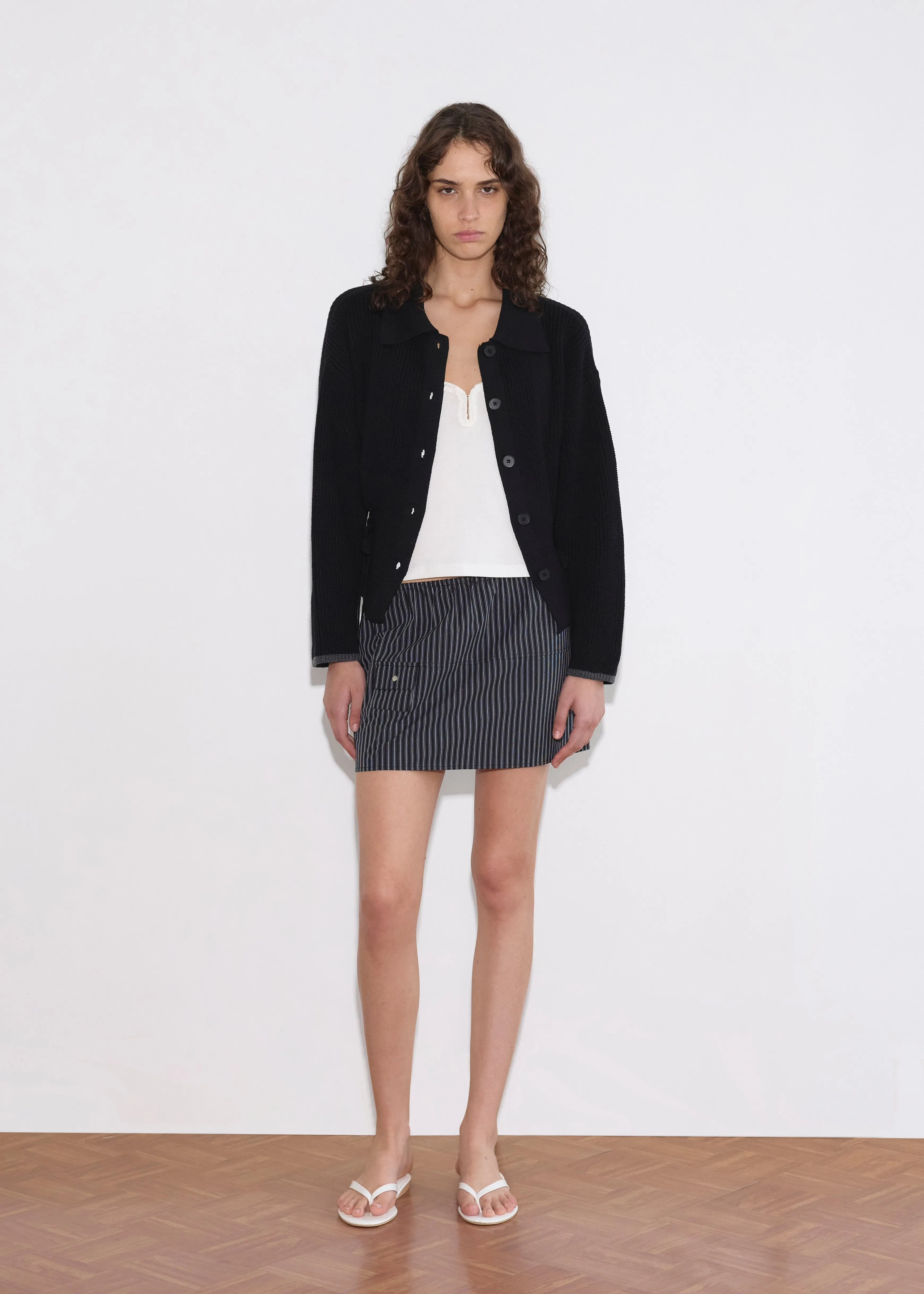 Tie Side Cardigan - Black sold by Deiji Studios product image thumbnail 3