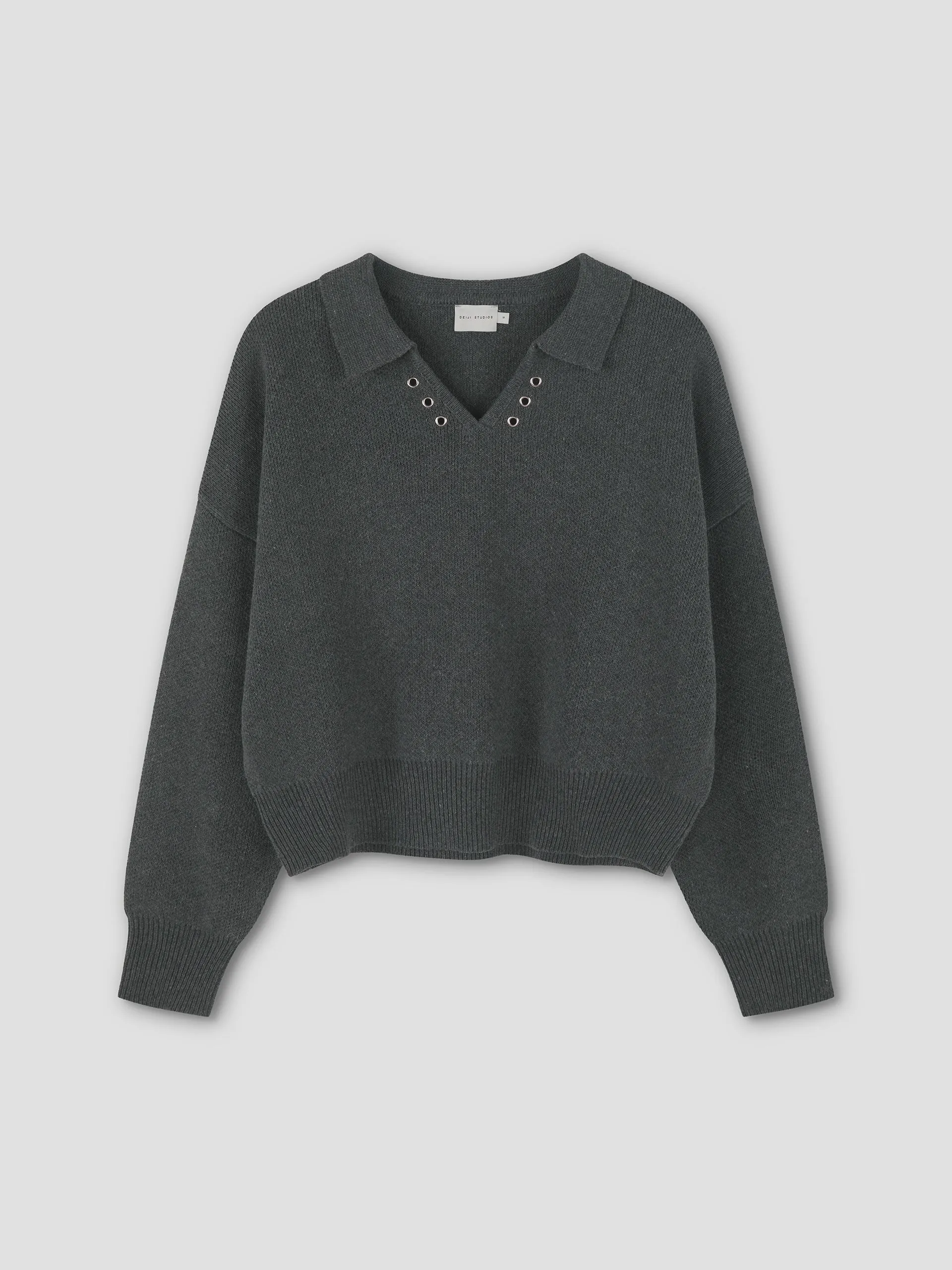 Eyelet Knit - Dark Pebble sold by Deiji Studios