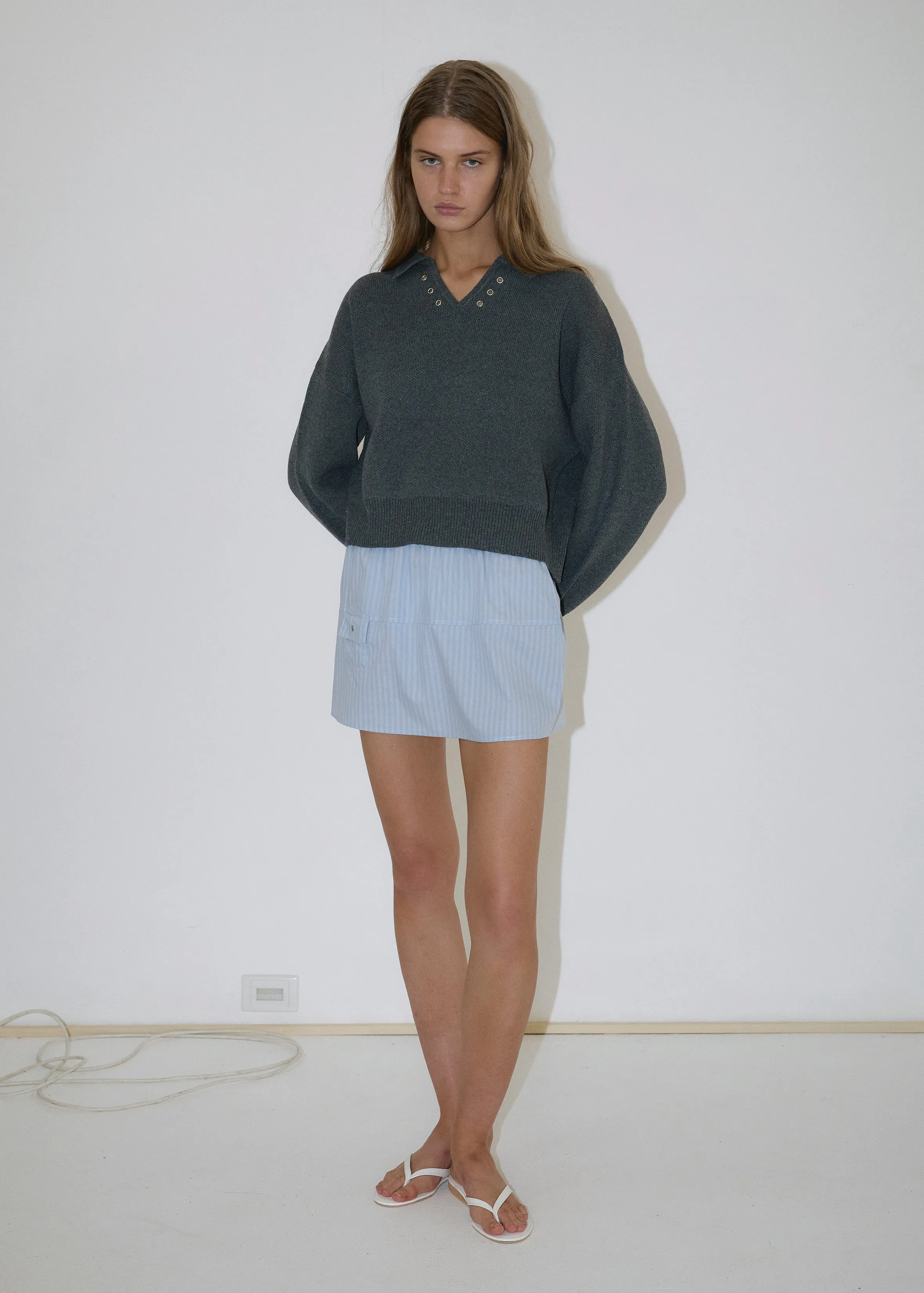 Eyelet Knit - Dark Pebble sold by Deiji Studios product image thumbnail 3