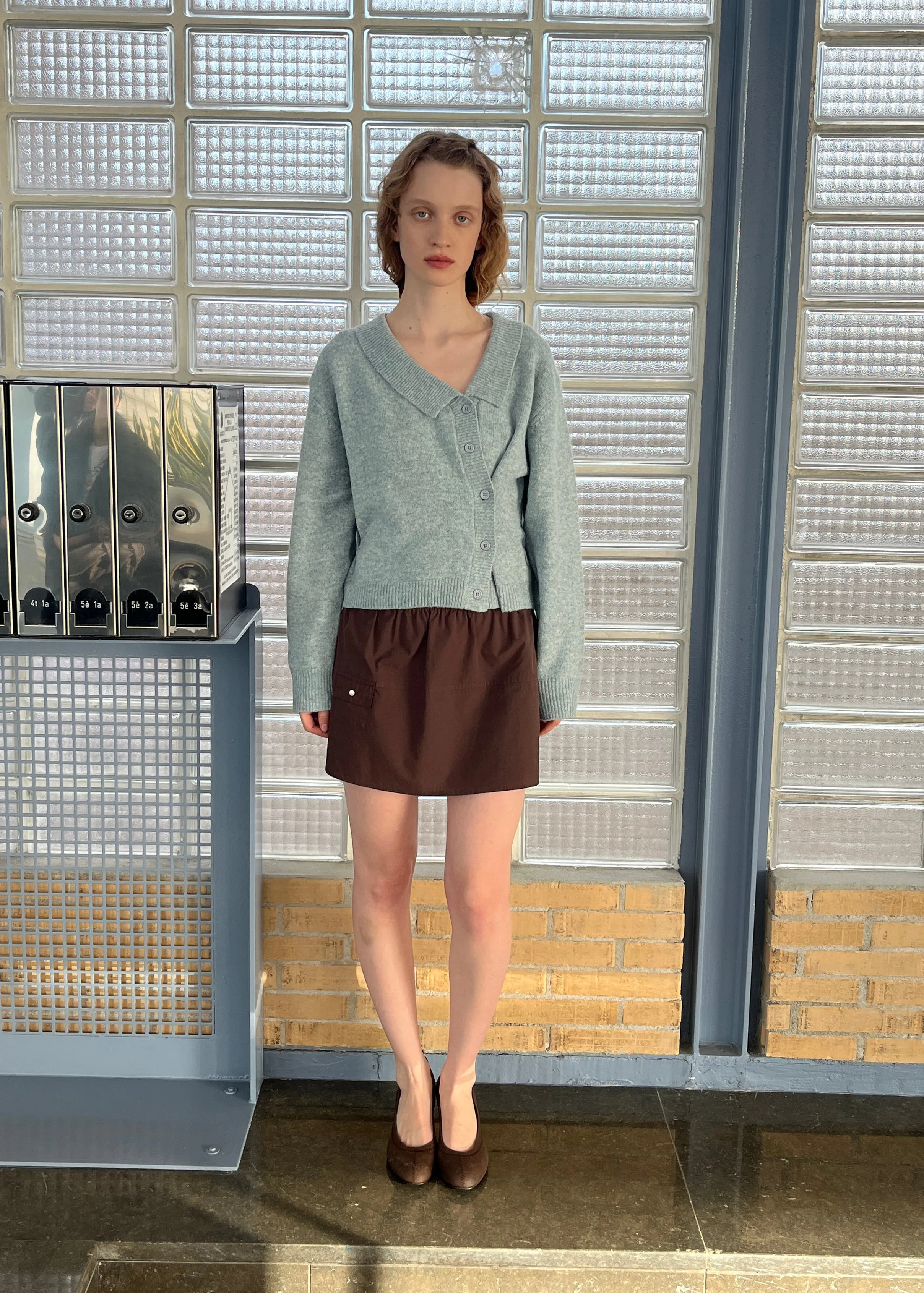 Cross Button Cardigan - Ice Blue sold by Deiji Studios product image thumbnail 4