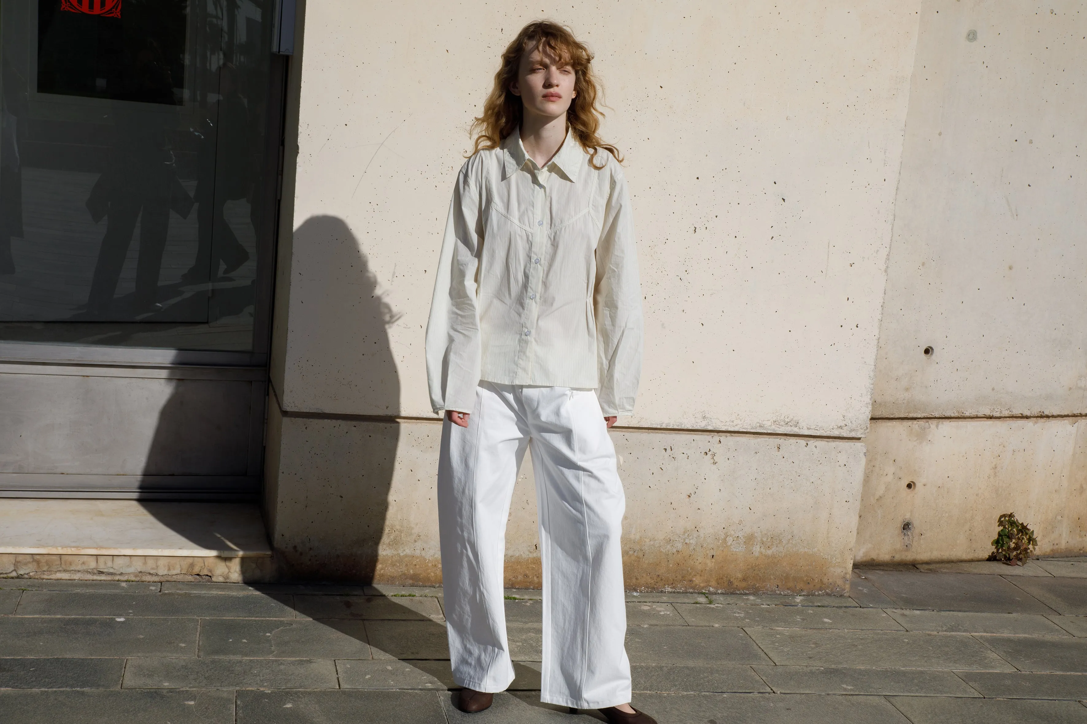Pleat Pant - White sold by Deiji Studios product image thumbnail 3