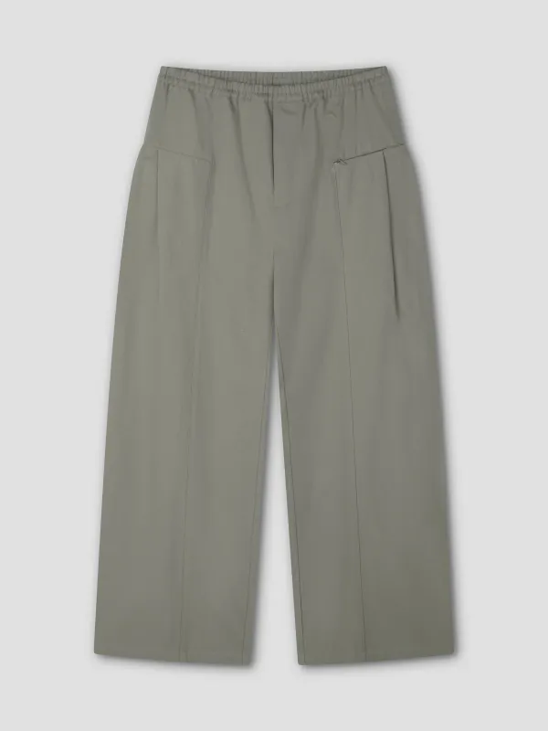 Pleat Pant - Sage Grey made by Deiji Studios