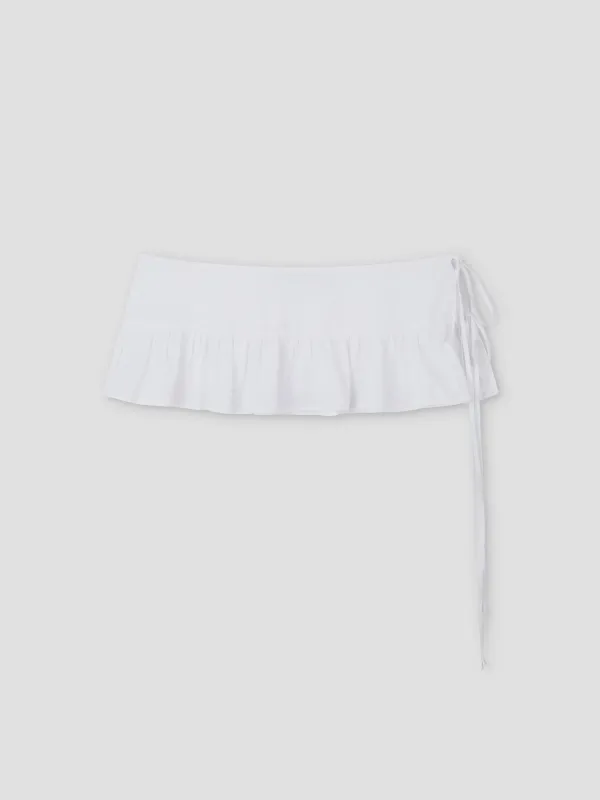 Flounce Belt - White made by Deiji Studios