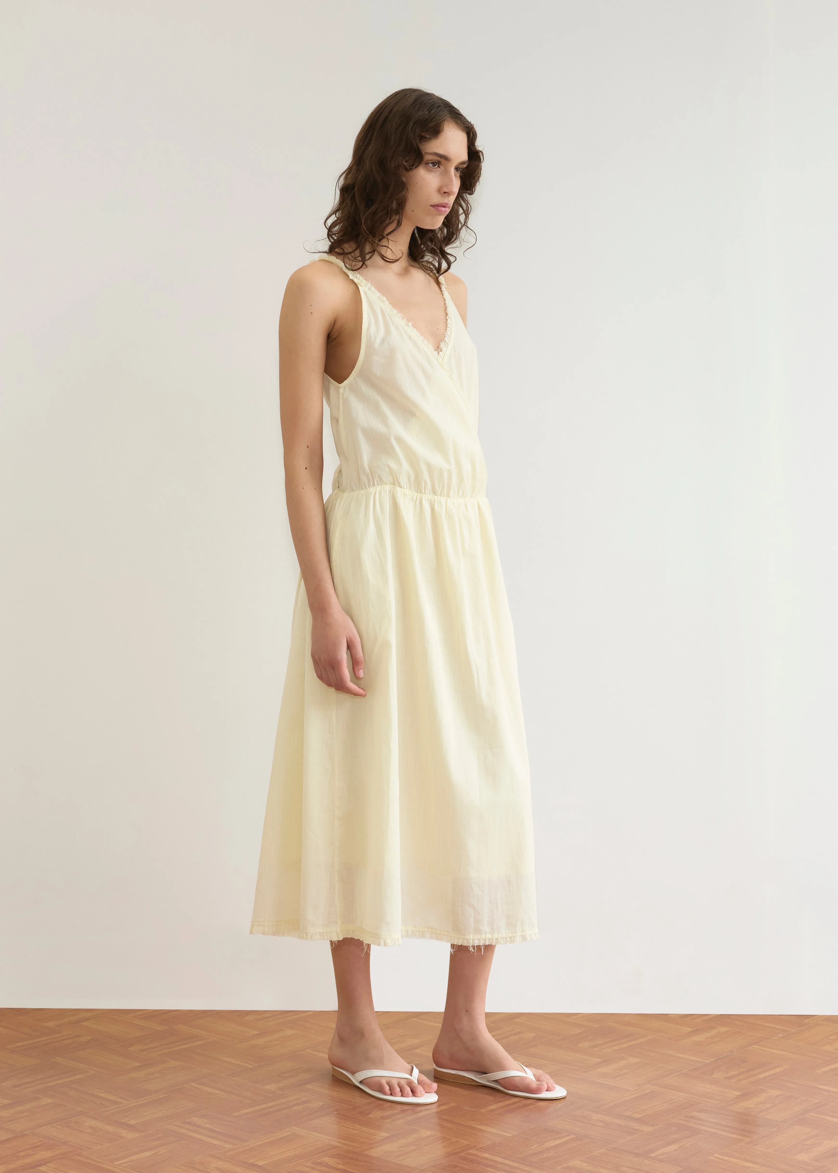 Crossed Dress - Soft Yellow Stripe sold by Deiji Studios product image thumbnail 5