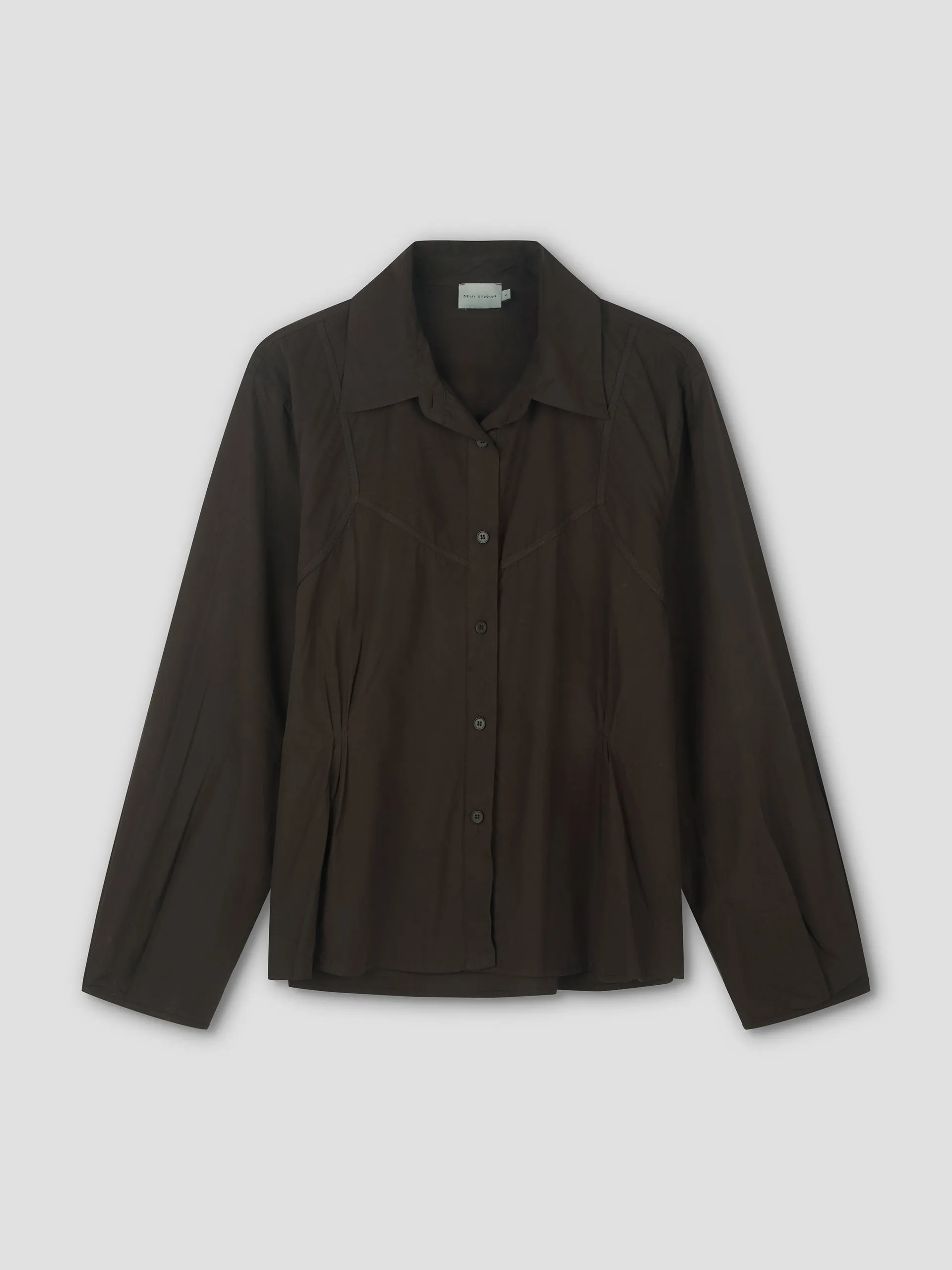 Cami Overshirt - Sepia sold by Deiji Studios product image thumbnail 2
