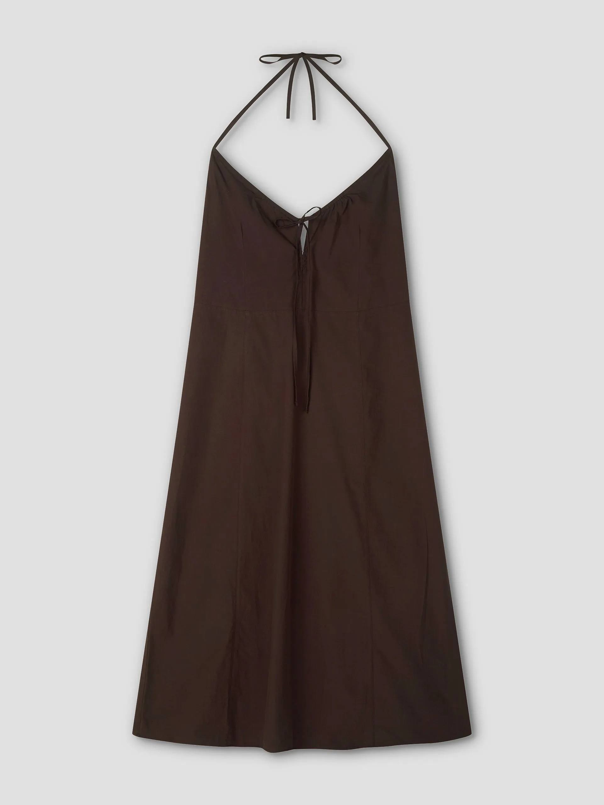 Seamed Halter Dress - Sepia sold by Deiji Studios product image thumbnail 3