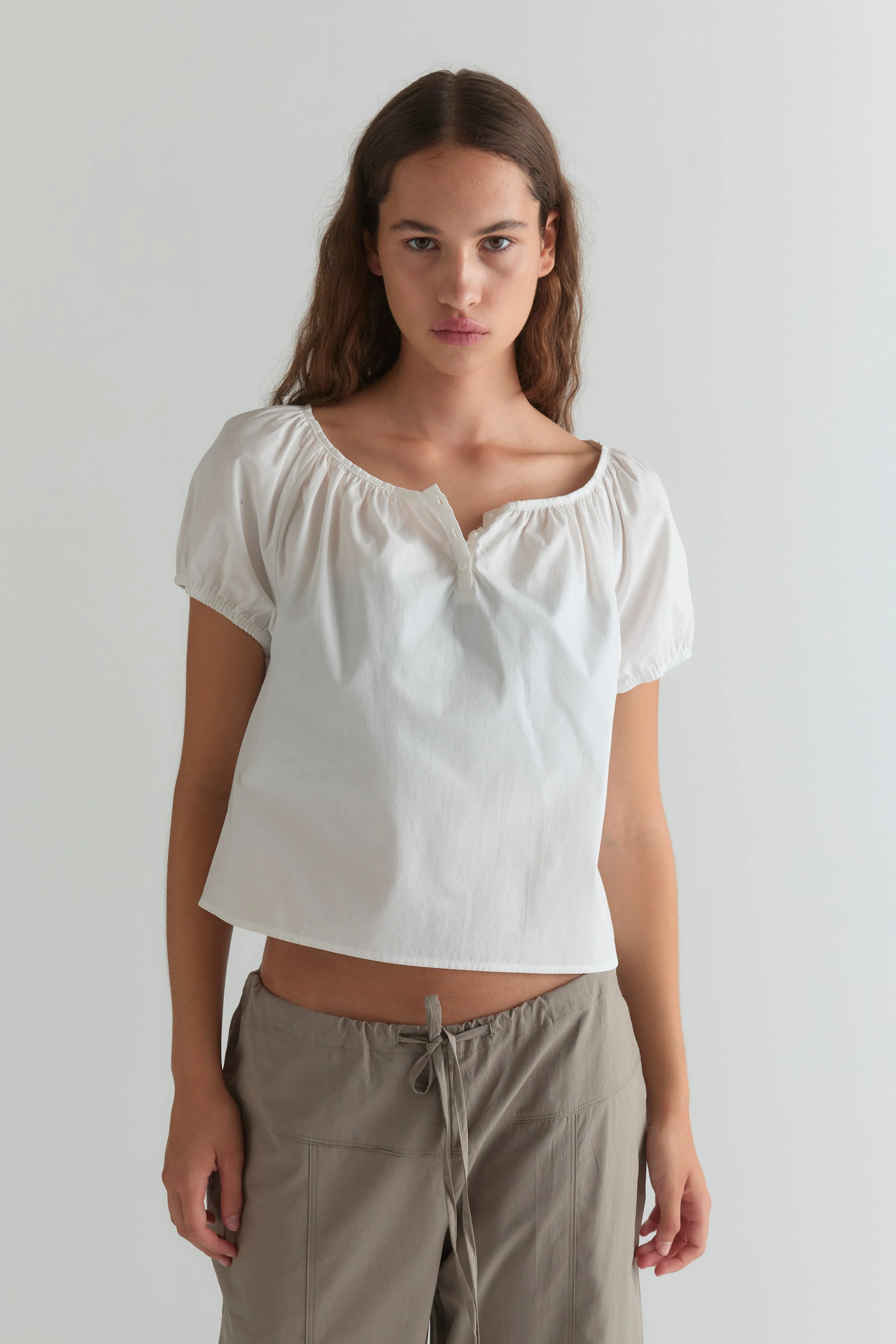Poplin T Shirt - White sold by Deiji Studios