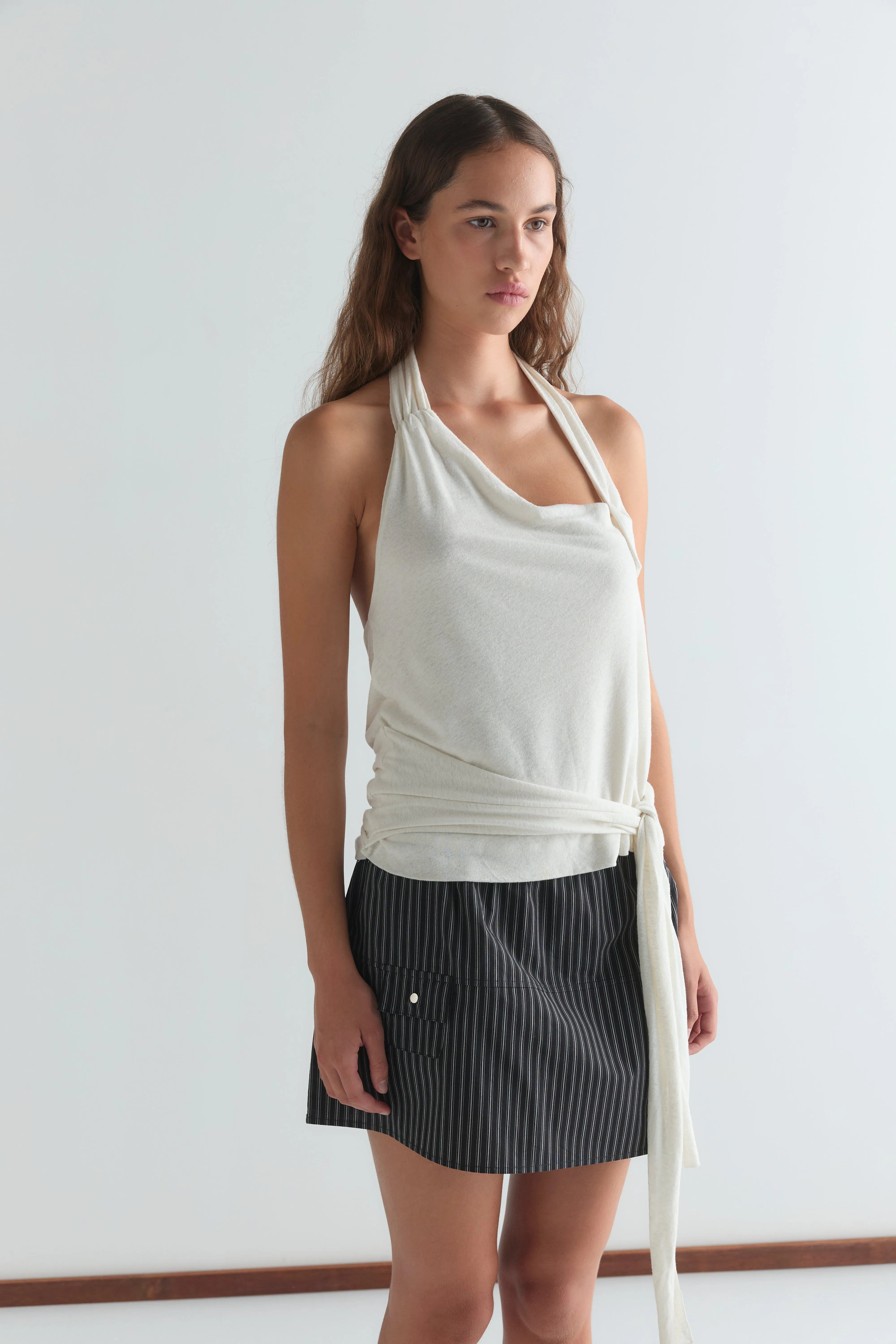 Pocket Skirt - Mono Stripe sold by Deiji Studios product image thumbnail 3