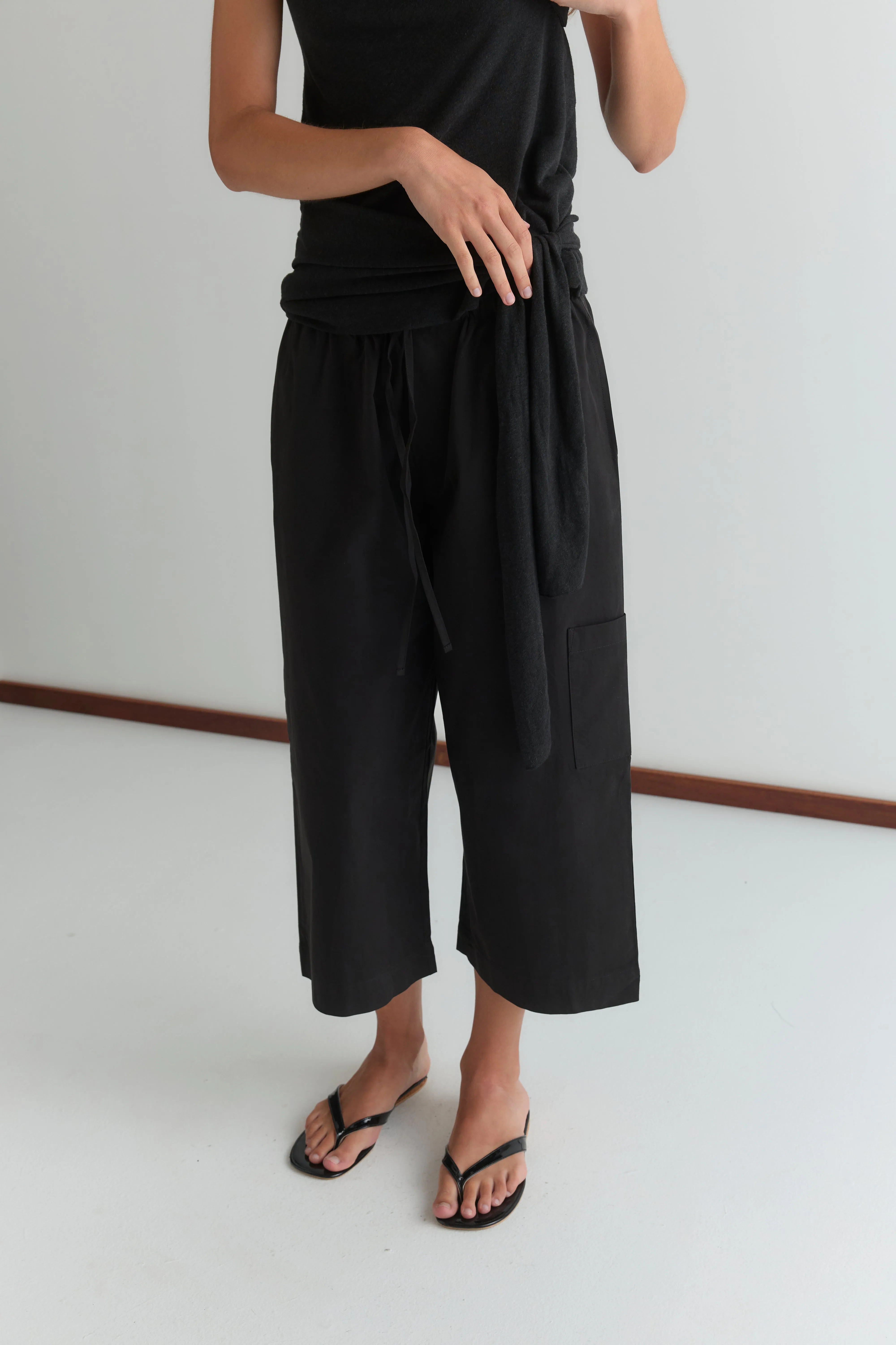 Mid Pocket Short - Black sold by Deiji Studios