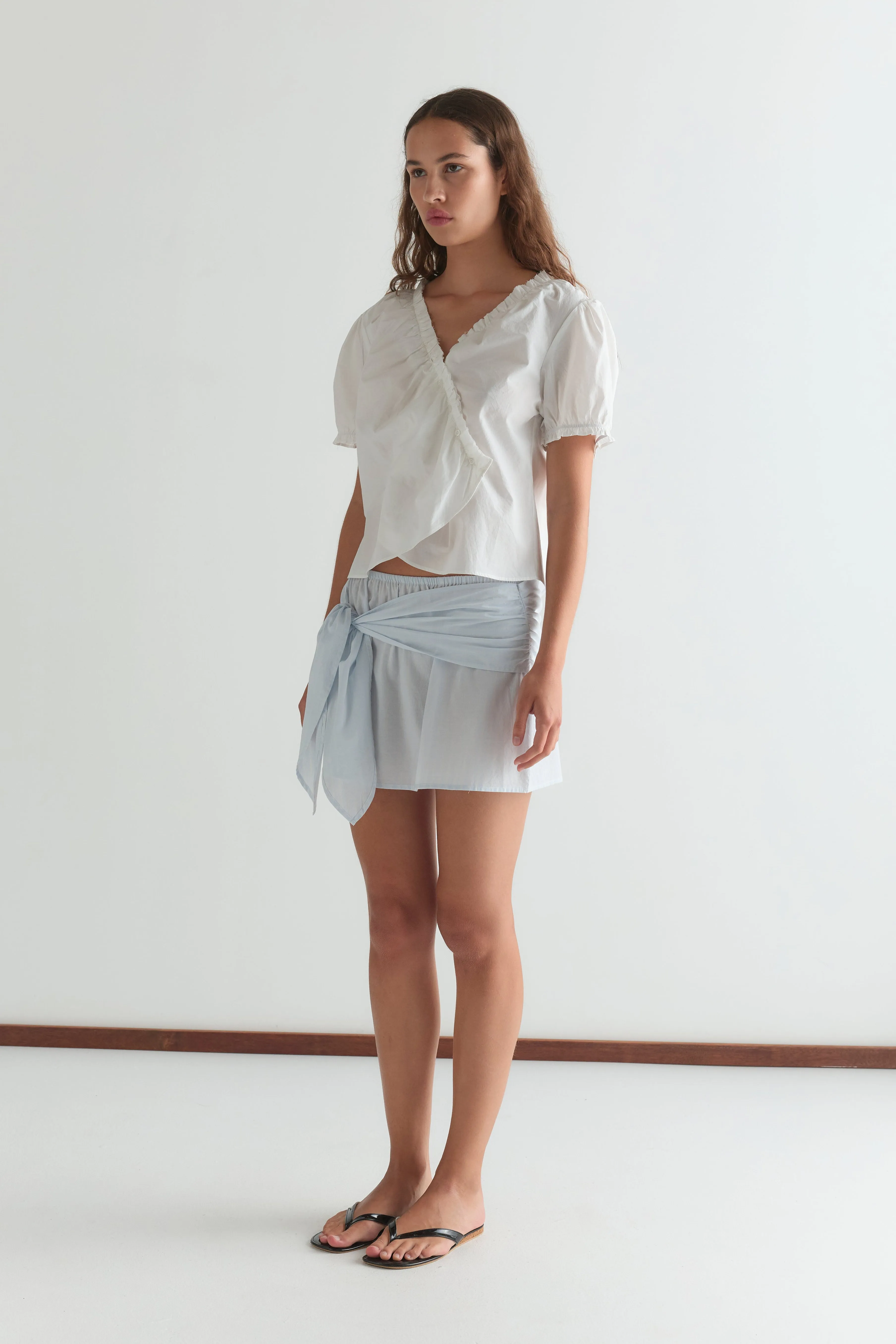 Cross Frill Top - White sold by Deiji Studios product image thumbnail 2