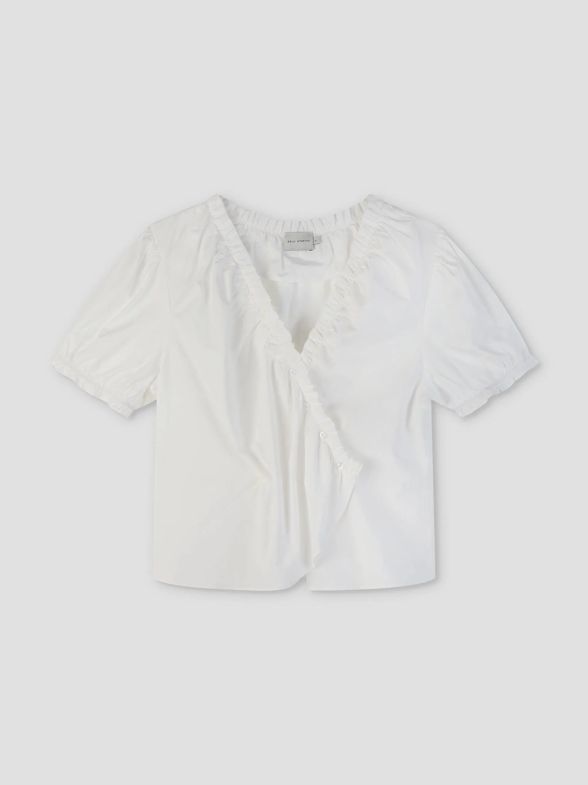 Cross Frill Top - White sold by Deiji Studios product image thumbnail 4