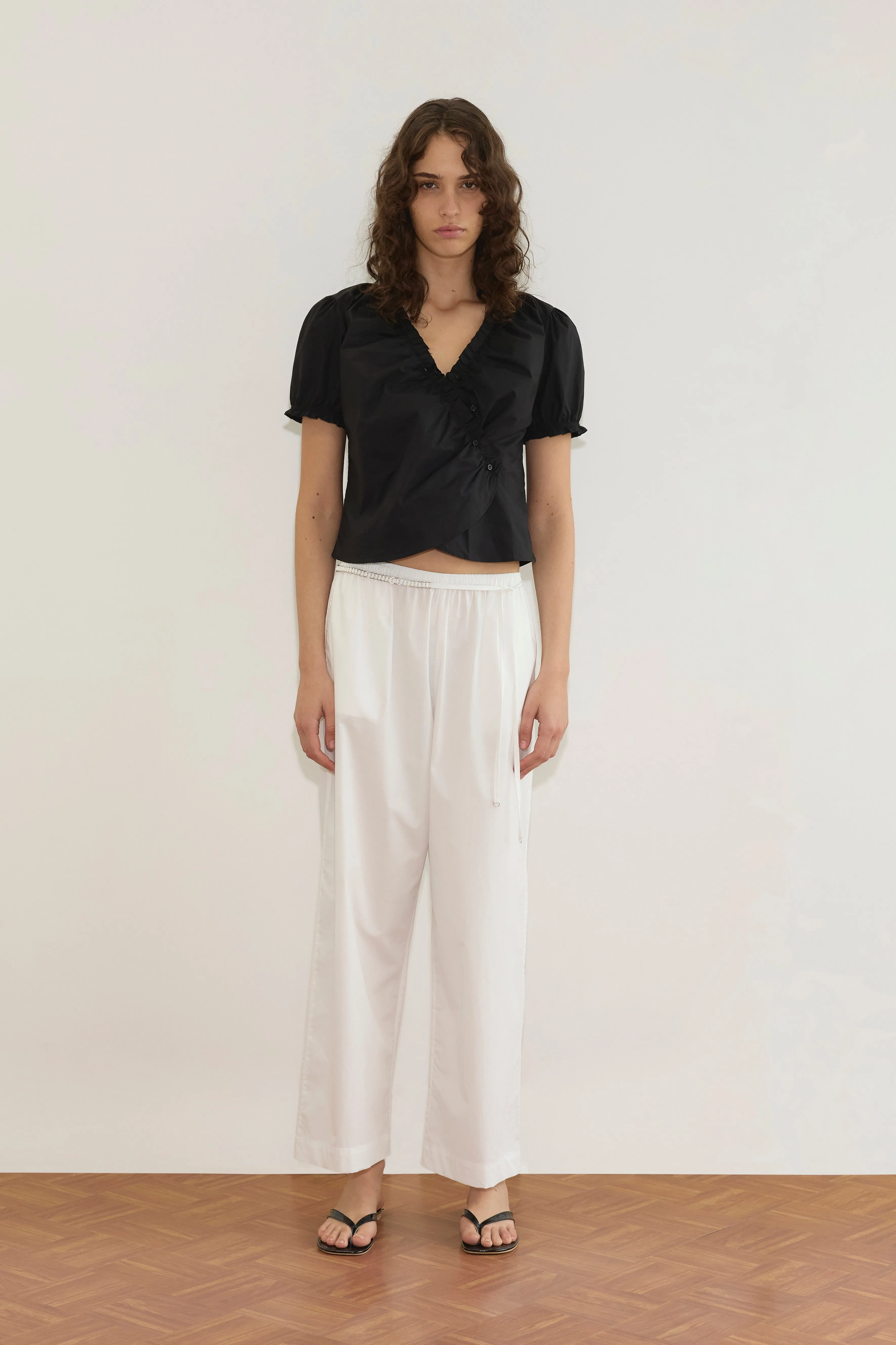 Cross Frill Top - Black sold by Deiji Studios product image thumbnail 3