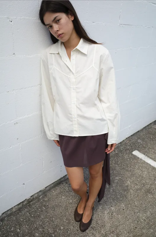 Cami Overshirt - Citrus Stripe made by Deiji Studios