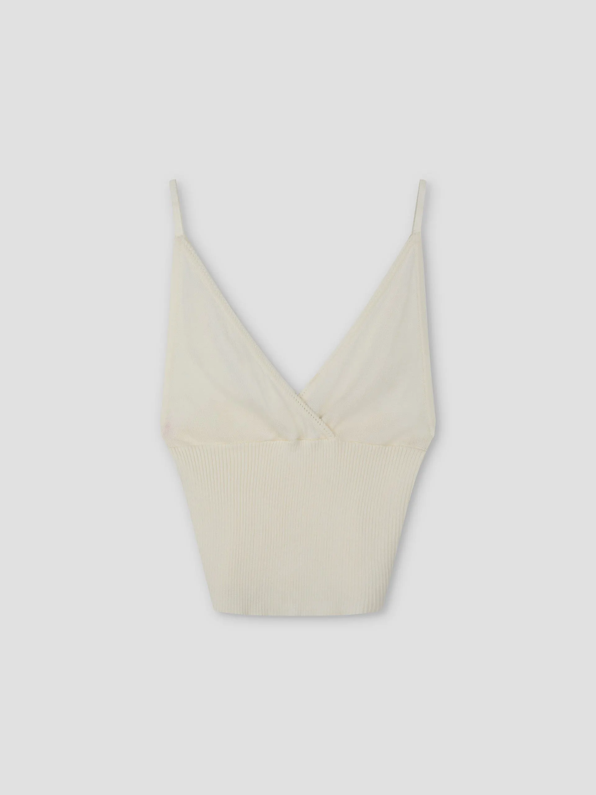 Cross Panel Knit Top - Off White sold by Deiji Studios product image thumbnail 2