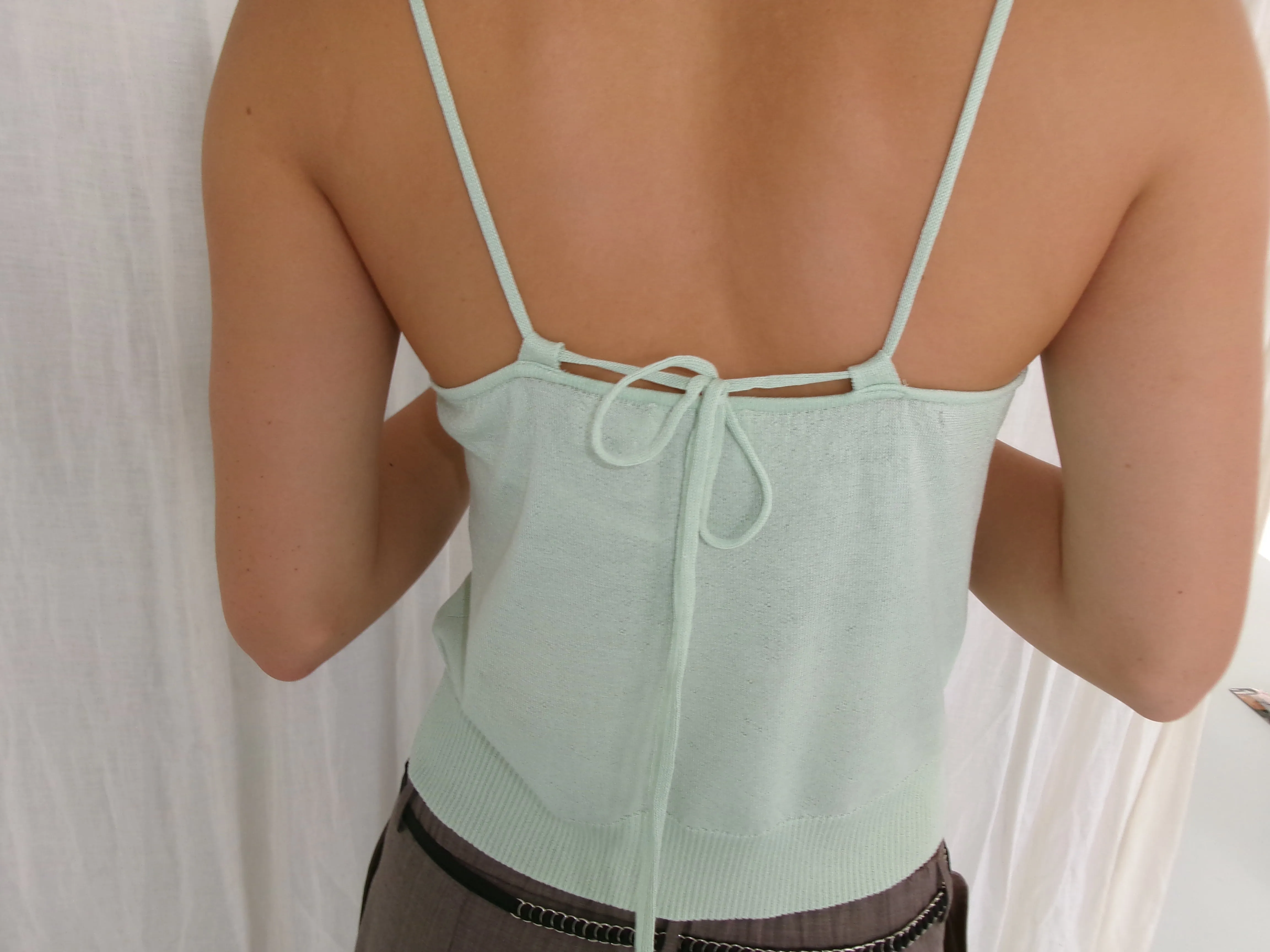 Drawcord Knit Top - Mint sold by Deiji Studios product image thumbnail 4