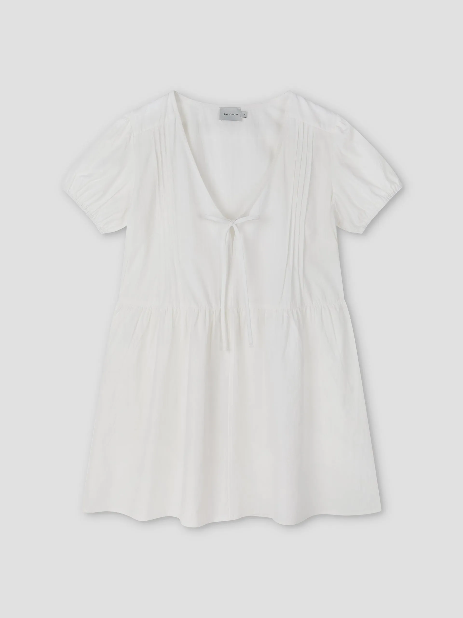 V Pleat Dress - White Texture sold by Deiji Studios product image thumbnail 4