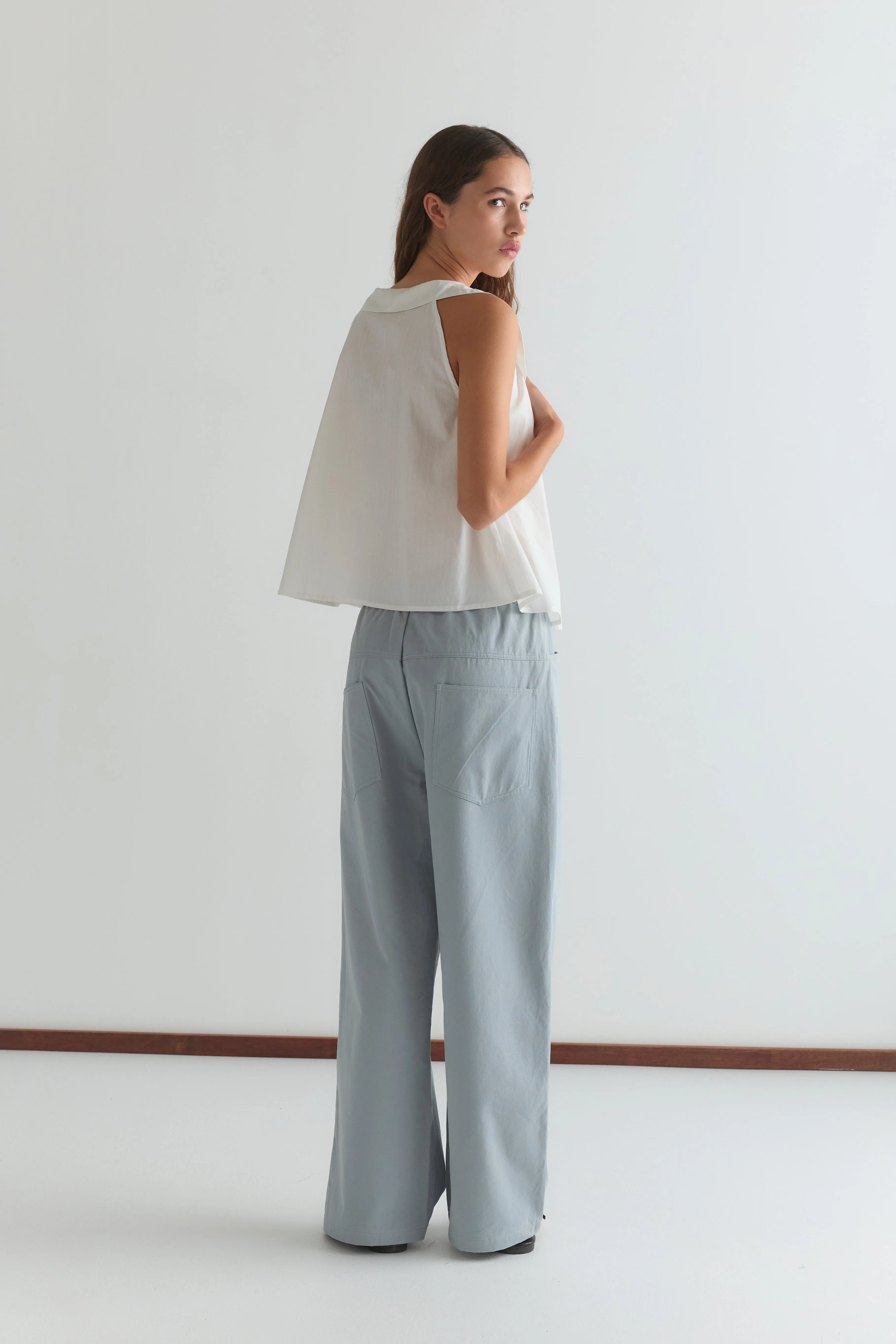Round Collar Top - White Texture sold by Deiji Studios product image thumbnail 4
