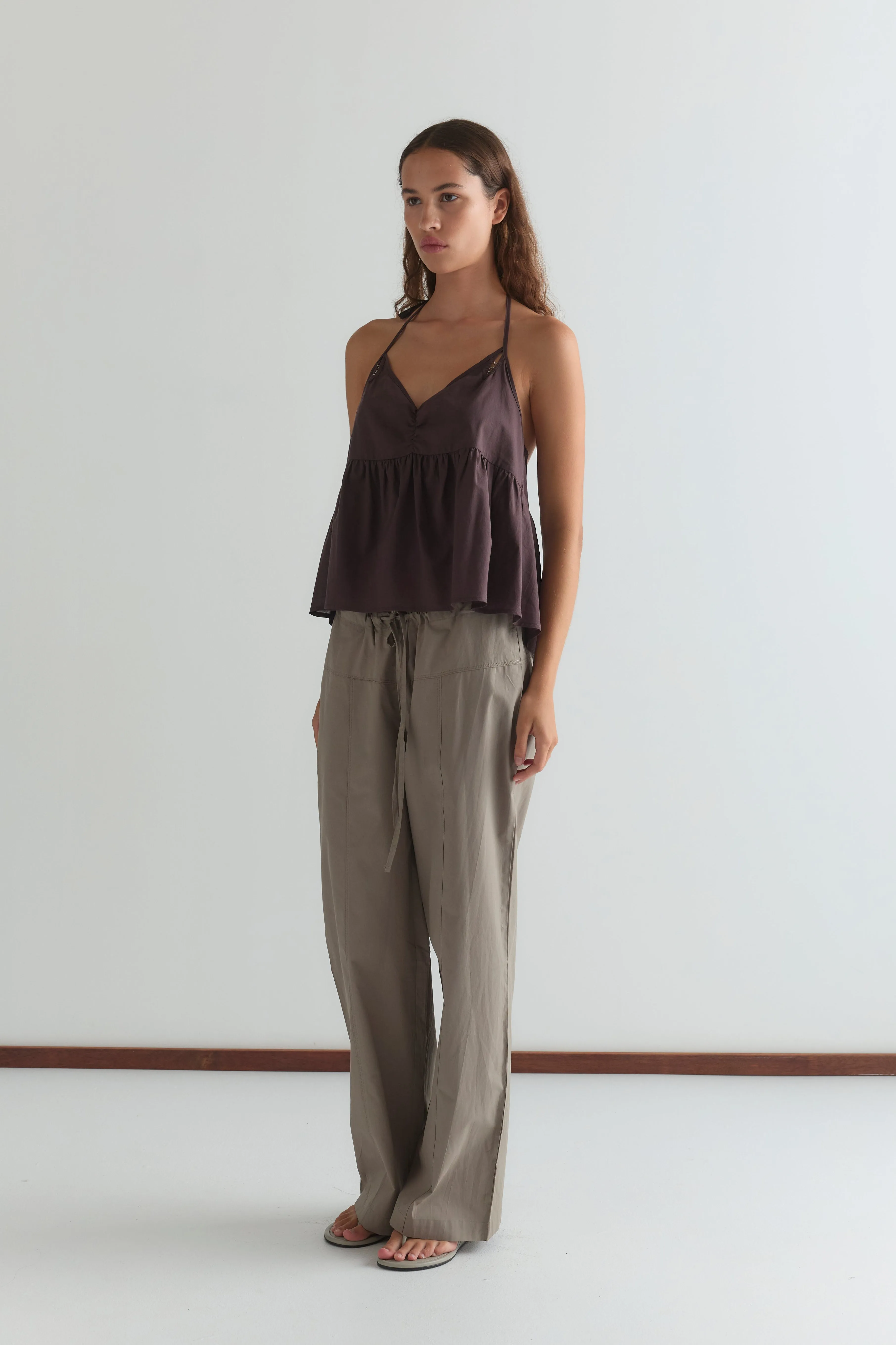 Keyhole Halter Top - Wine sold by Deiji Studios product image thumbnail 4