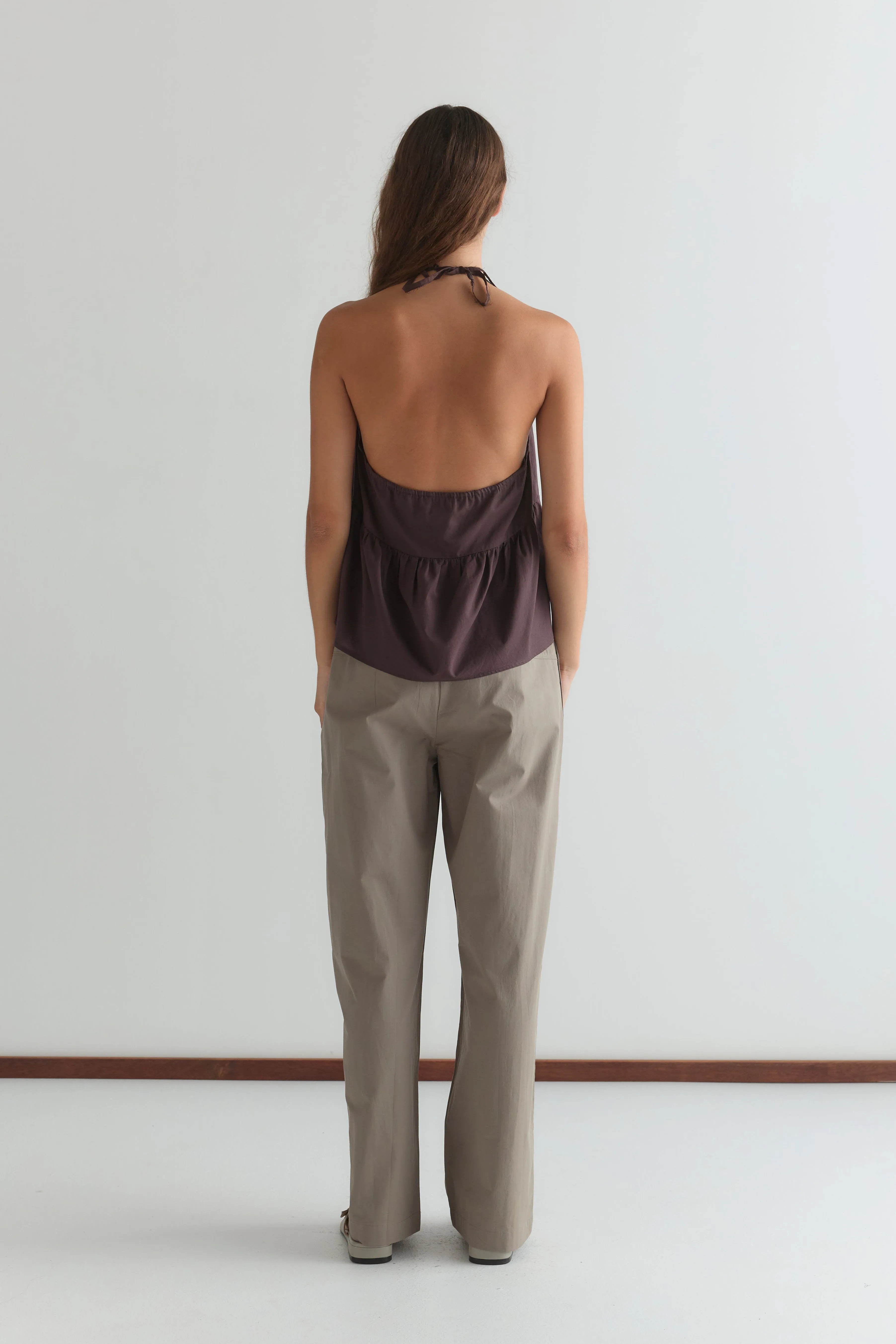 Keyhole Halter Top - Wine sold by Deiji Studios product image thumbnail 5
