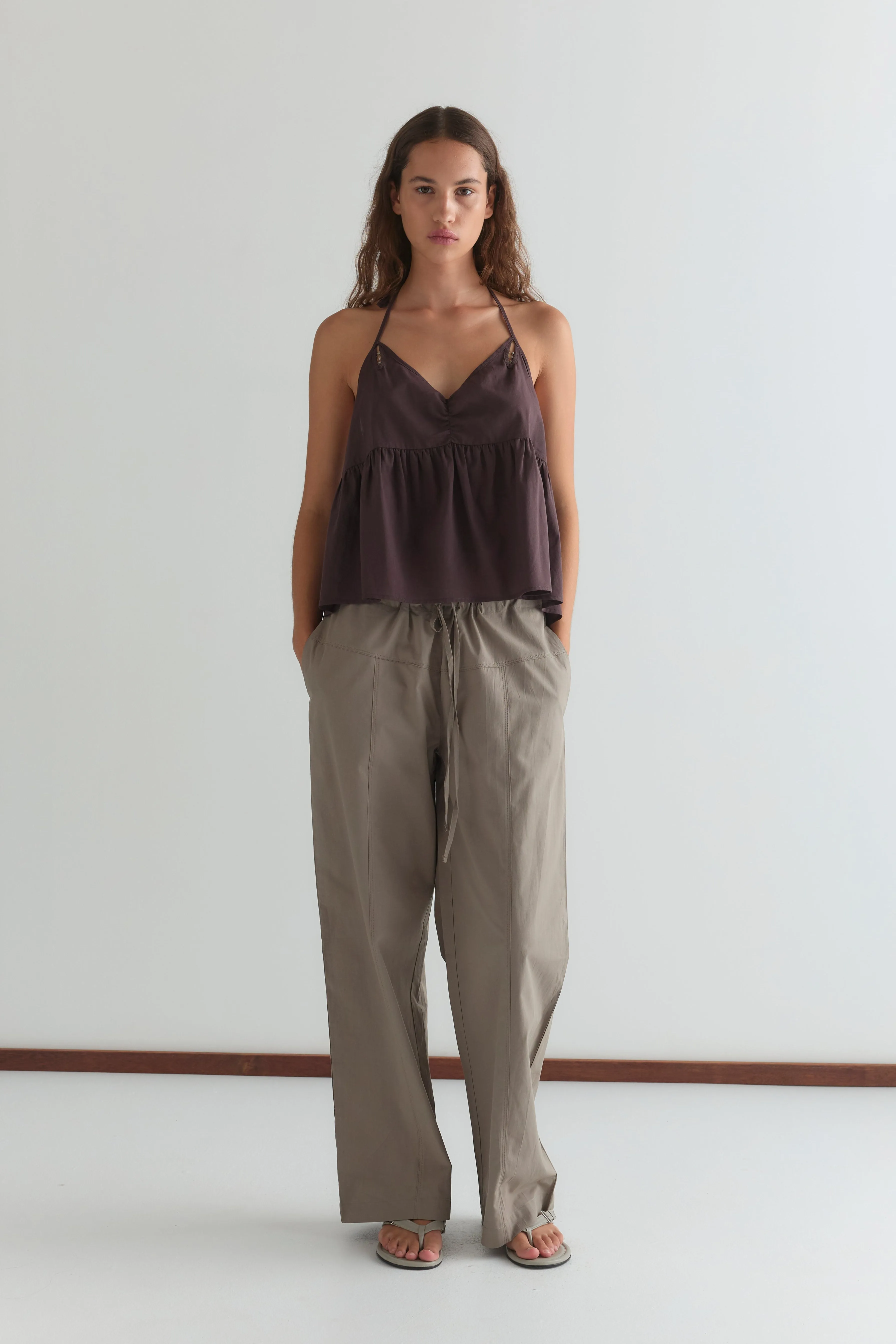 Keyhole Halter Top - Wine sold by Deiji Studios product image thumbnail 3