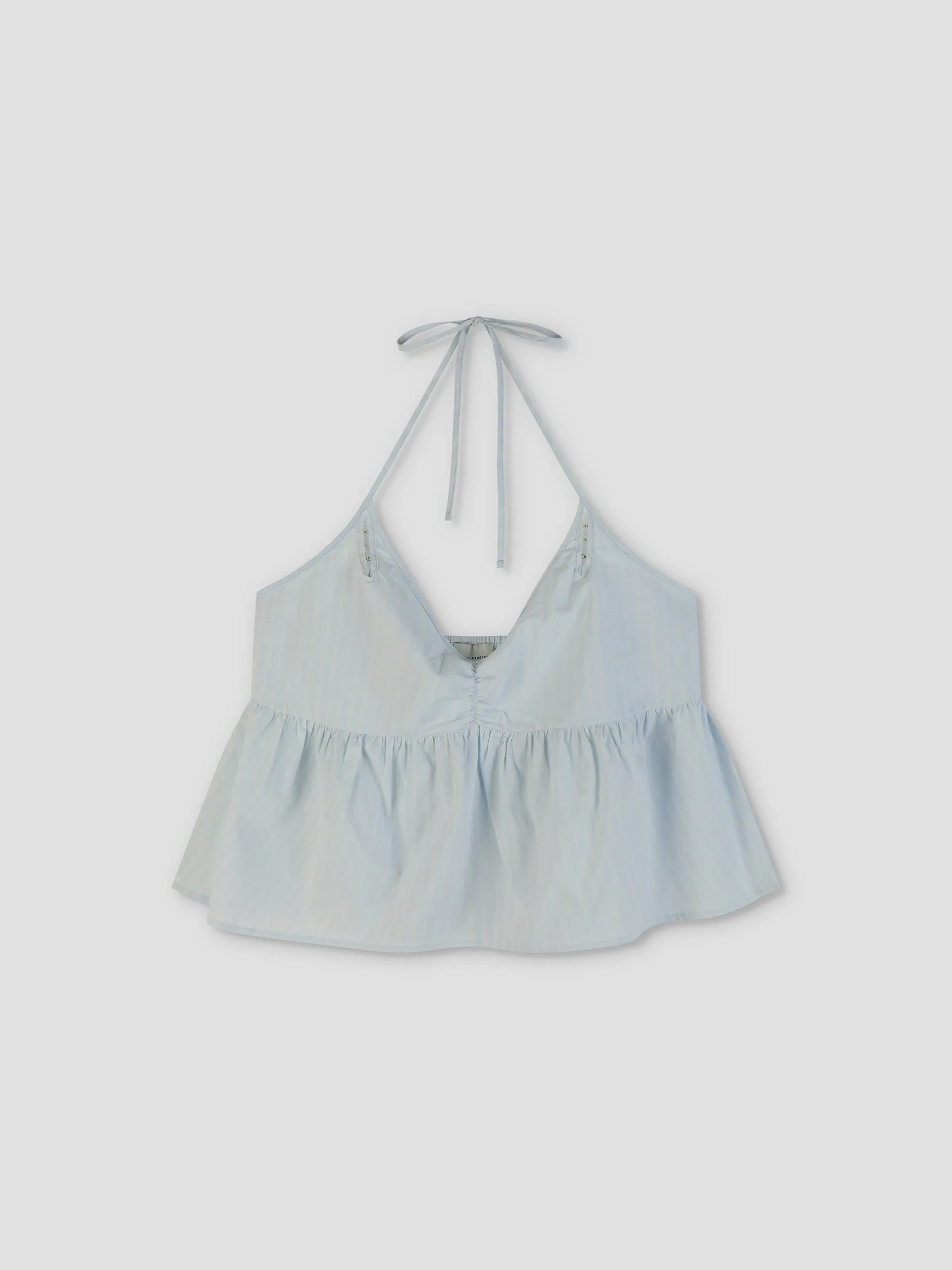 Keyhole Halter Top - Powder Blue Stripe sold by Deiji Studios product image thumbnail 3