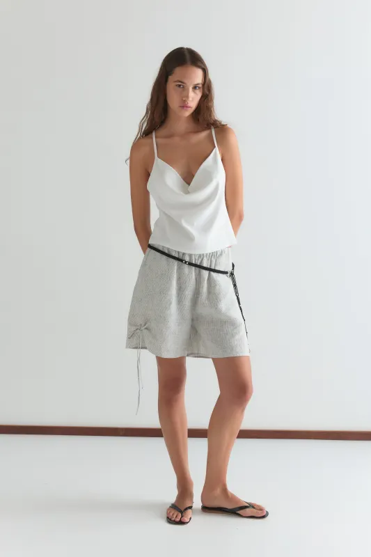 Eyelet Short - Fine Stripe made by Deiji Studios