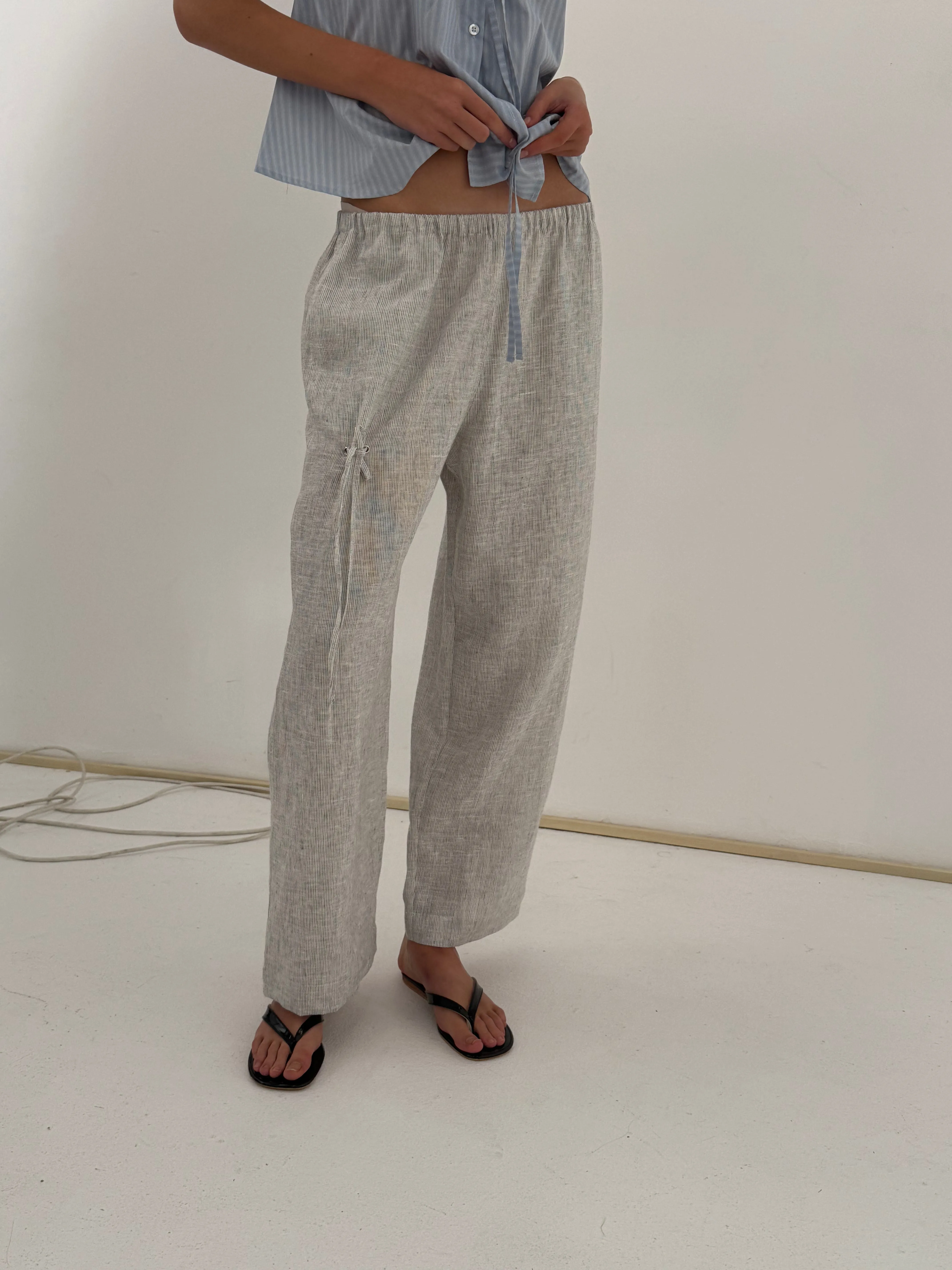 Eyelet Pant - Fine Stripe sold by Deiji Studios product image thumbnail 4