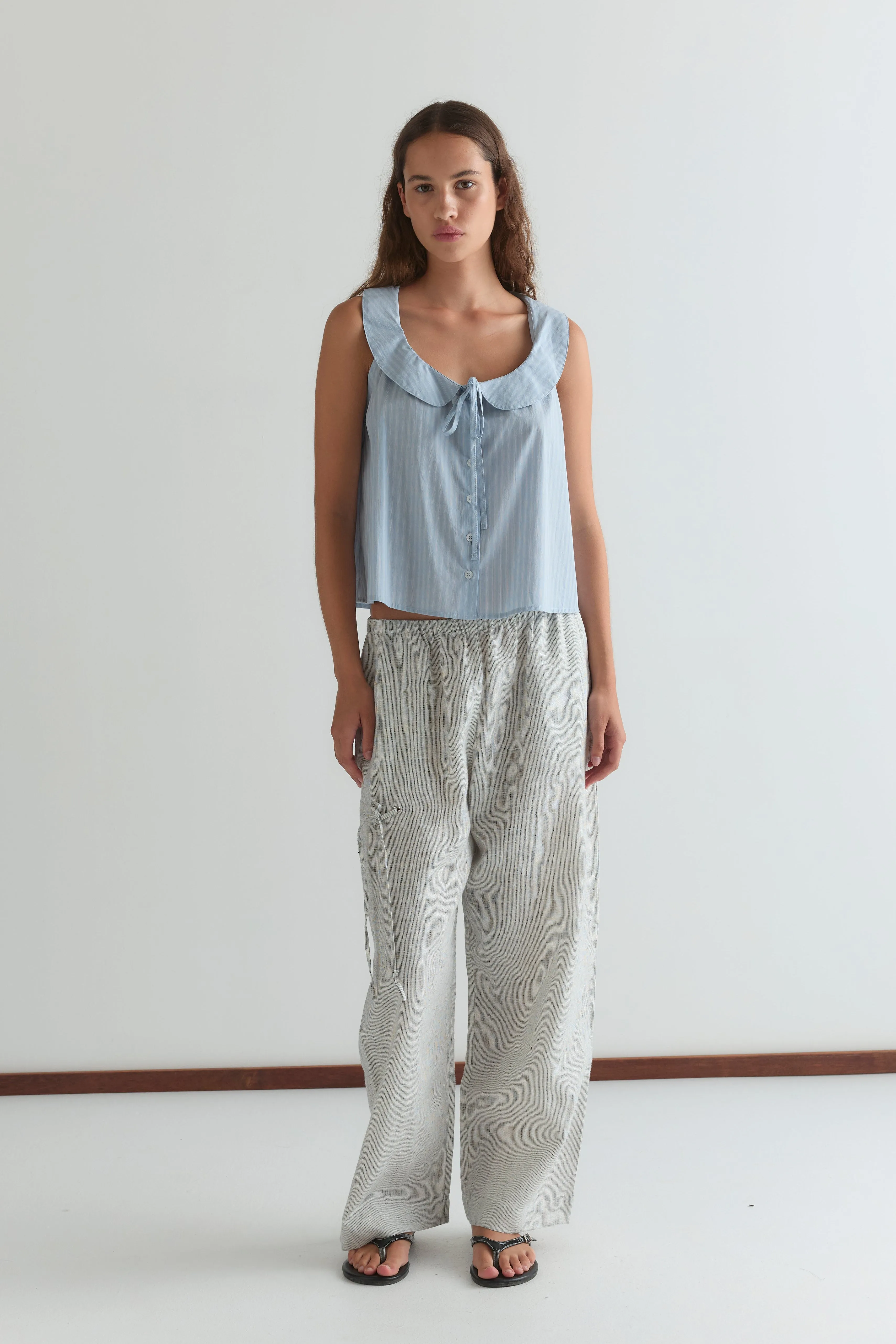 Eyelet Pant - Fine Stripe sold by Deiji Studios product image thumbnail 3