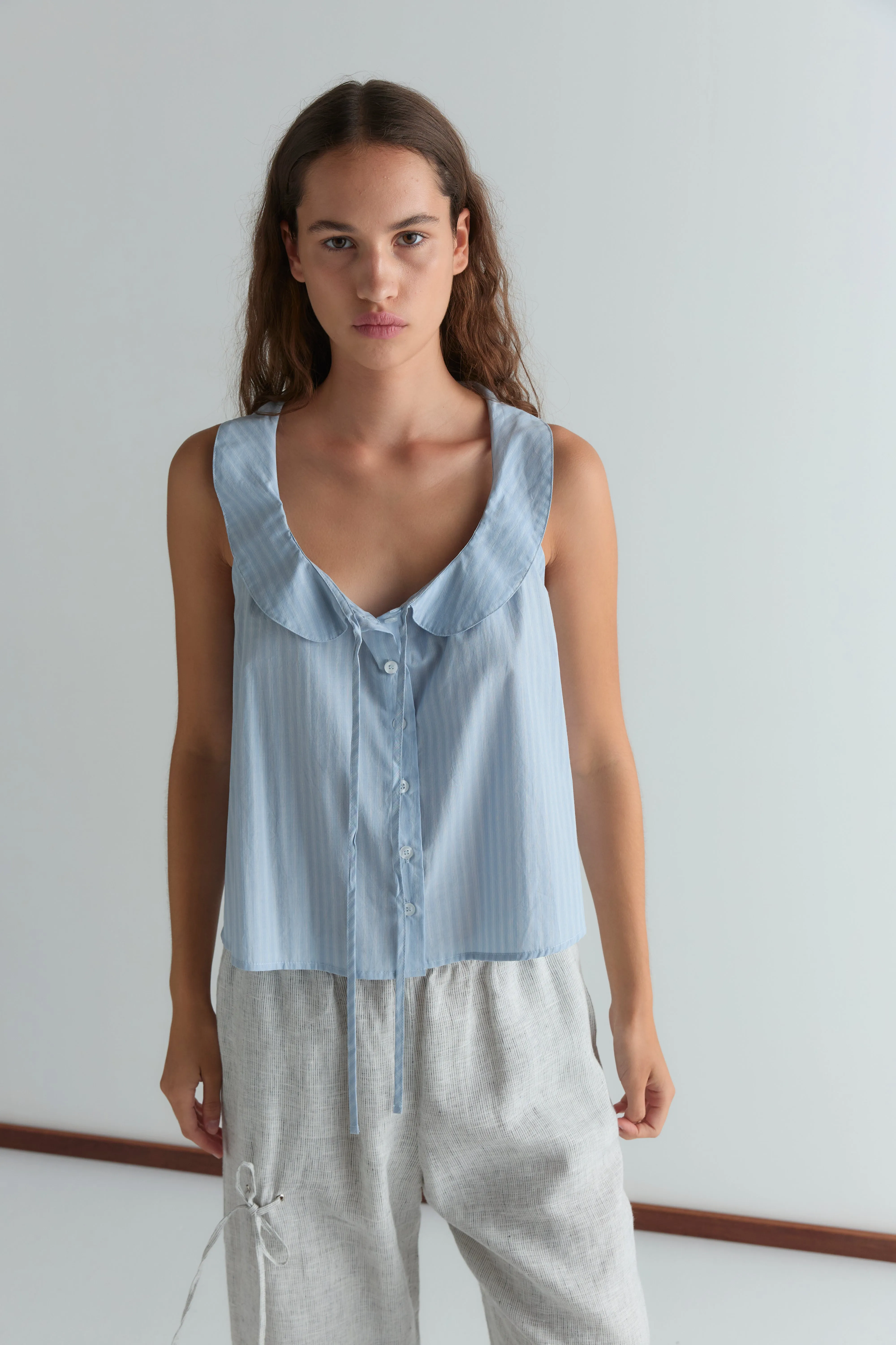 Eyelet Pant - Fine Stripe sold by Deiji Studios product image thumbnail 5