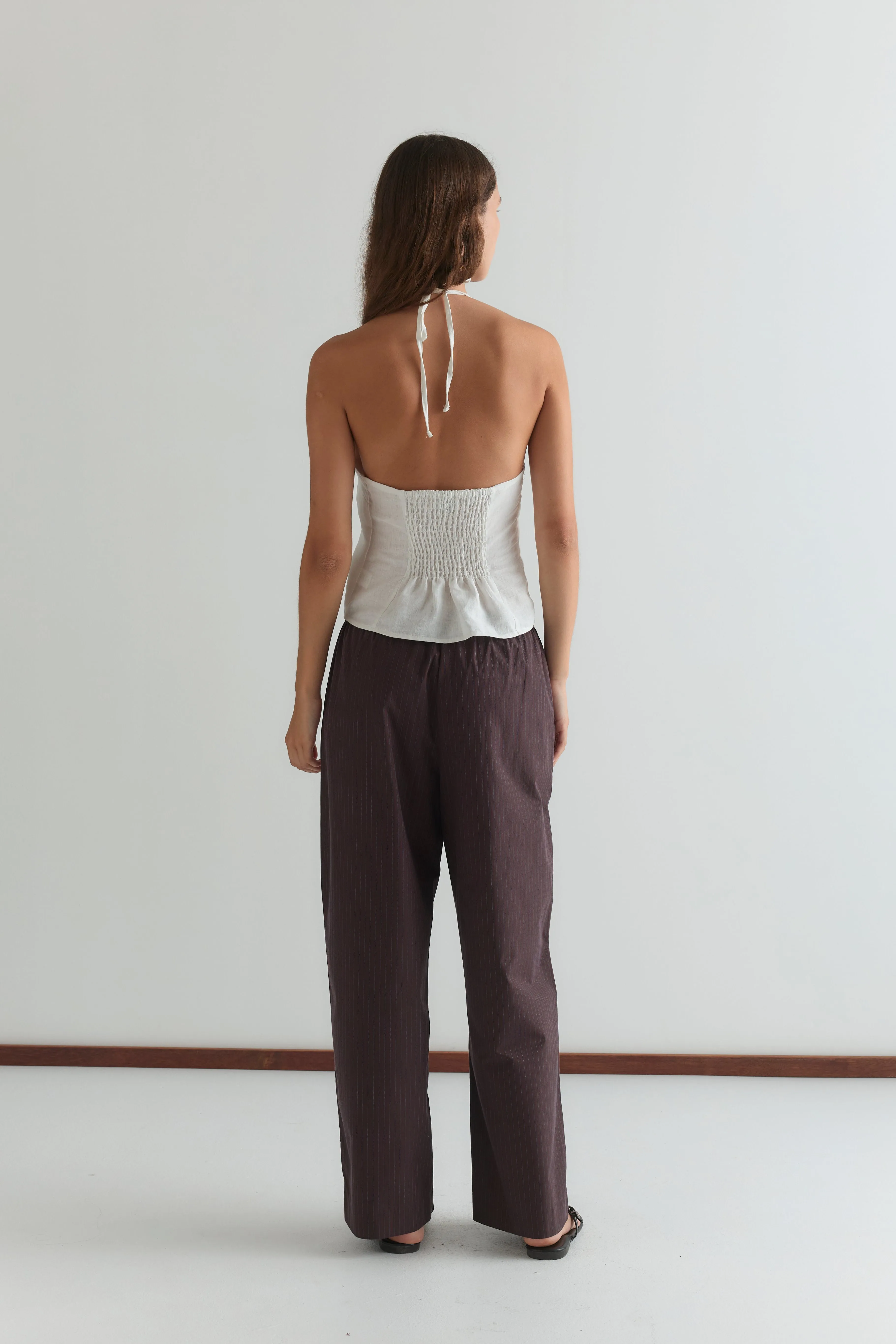Double Button Pant - Brown Stripe sold by Deiji Studios product image thumbnail 5