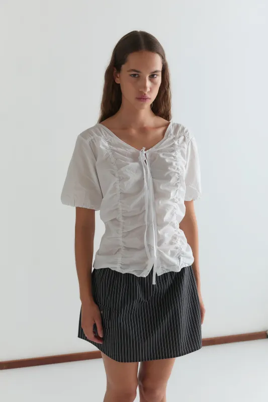 Crinkle Top - White made by Deiji Studios